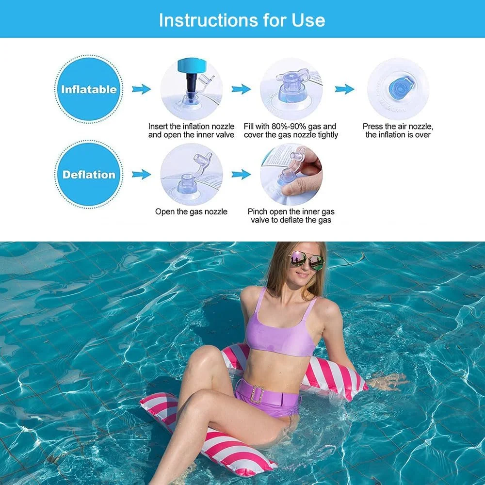 تخت آفتاب بادی روی آب JZS، تشک شناور بادی، حلقه شنا، اسباب بازی مهمانی استخر، تخت استراحت برای شنا به همراه پمپ