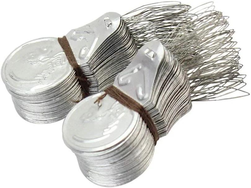 100 عدد سوزن نخ کن سیم مفتولی نقره ای با کیفیت عالی، ابزار دوخت دستی و ماشینی برای لحاف دوزی و صنایع دستی