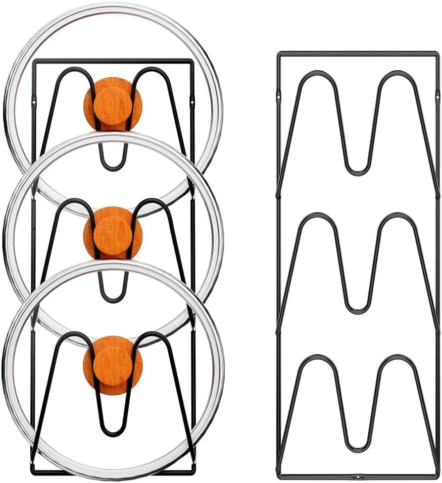 ارگانایزر درب قابلمه هوتو، بسته 2 عددی، برای نگهداری در آشپزخانه، ارگانایزر درب قابلمه و تابه 3 طبقه برای درب کابینت/دیوار، نصب چسبی بدون نیاز به دریل یا سوراخ کردن، مشکی صرفه جویی در فضا. ارگانایزر درب قابلمه هوتو، بسته 2 عددی، برای نگهداری در آشپزخانه، ارگانایزر درب قابلمه و تابه 3 طبقه برای درب کابینت/دیوار، نصب چسبی بدون نیاز به دریل یا سوراخ کردن، مشکی صرفه جویی در فضا.