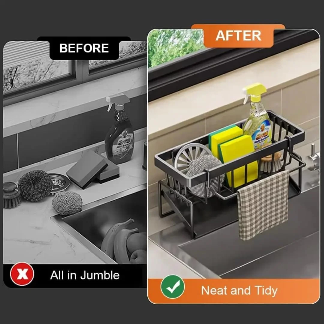 هومجینک جا اسکاچی، نگهدارنده اسکاچ برای سینک ظرفشویی، ارگانایزر فلزی سینک ظرفشویی، شلف ارگانایزر آشپزخانه با جای دستمال، رک سینک ظرفشویی برای سازماندهی لوازم جانبی آشپزخانه. هومجینک جا اسکاچی، نگهدارنده اسکاچ برای سینک ظرفشویی، ارگانایزر فلزی سینک ظرفشویی، شلف ارگانایزر آشپزخانه با جای دستمال، رک سینک ظرفشویی برای سازماندهی لوازم جانبی آشپزخانه.