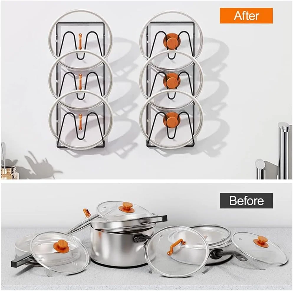 ارگانایزر درب قابلمه هوتو، بسته 2 عددی، برای نگهداری در آشپزخانه، ارگانایزر درب قابلمه و تابه 3 طبقه برای درب کابینت/دیوار، نصب چسبی بدون نیاز به دریل یا سوراخ کردن، مشکی صرفه جویی در فضا. ارگانایزر درب قابلمه هوتو، بسته 2 عددی، برای نگهداری در آشپزخانه، ارگانایزر درب قابلمه و تابه 3 طبقه برای درب کابینت/دیوار، نصب چسبی بدون نیاز به دریل یا سوراخ کردن، مشکی صرفه جویی در فضا.