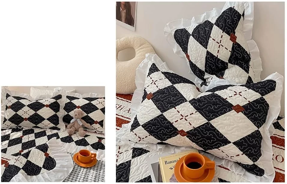 روبالشی نخی ZXM 100% روبالشی نخی خالص مناسب بزرگسالان، روبالشی یک نفره و دو نفره، روکش هسته بالش مردانه 48x74 سانتی متر، یک جفت 2 عددی (رنگ: مشکی) روبالشی نخی ZXM 100% روبالشی نخی خالص مناسب بزرگسالان، روبالشی یک نفره و دو نفره، روکش هسته بالش مردانه 48x74 سانتی متر، یک جفت 2 عددی (رنگ: مشکی)