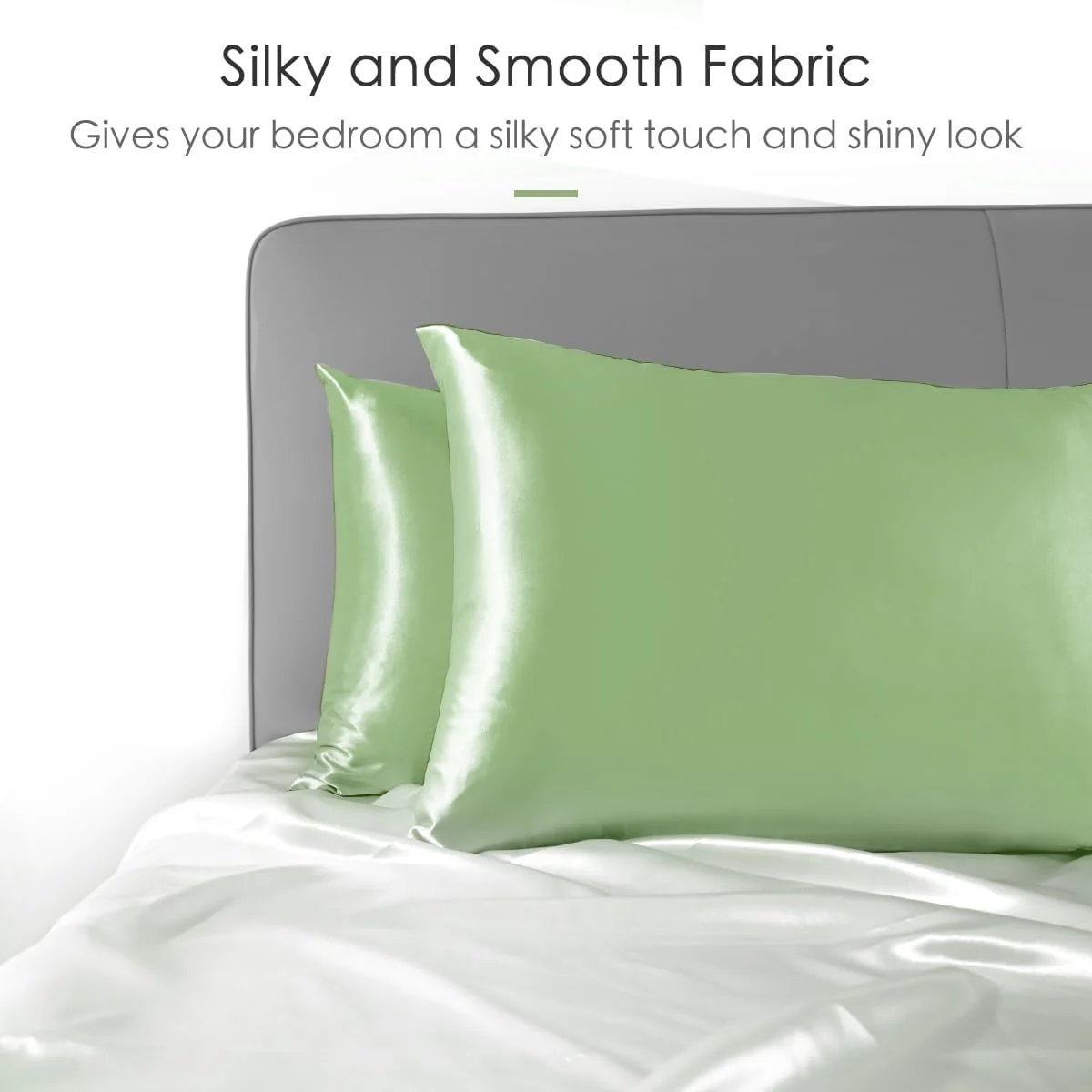 روبالشی ساتن ابریشمی Zozojo، روبالشی نرم برای موهای فر و پوست، مشابه روکش های خنک کننده ابریشمی با بستن پاکتی، ست دوتایی برای ست کردن دکوراسیون اتاق شما، (50 در 75 سانتی متر)، نعنایی روبالشی ساتن ابریشمی Zozojo، روبالشی نرم برای موهای فر و پوست، مشابه روکش های خنک کننده ابریشمی با بستن پاکتی، ست دوتایی برای ست کردن دکوراسیون اتاق شما، (50 در 75 سانتی متر)، نعنایی