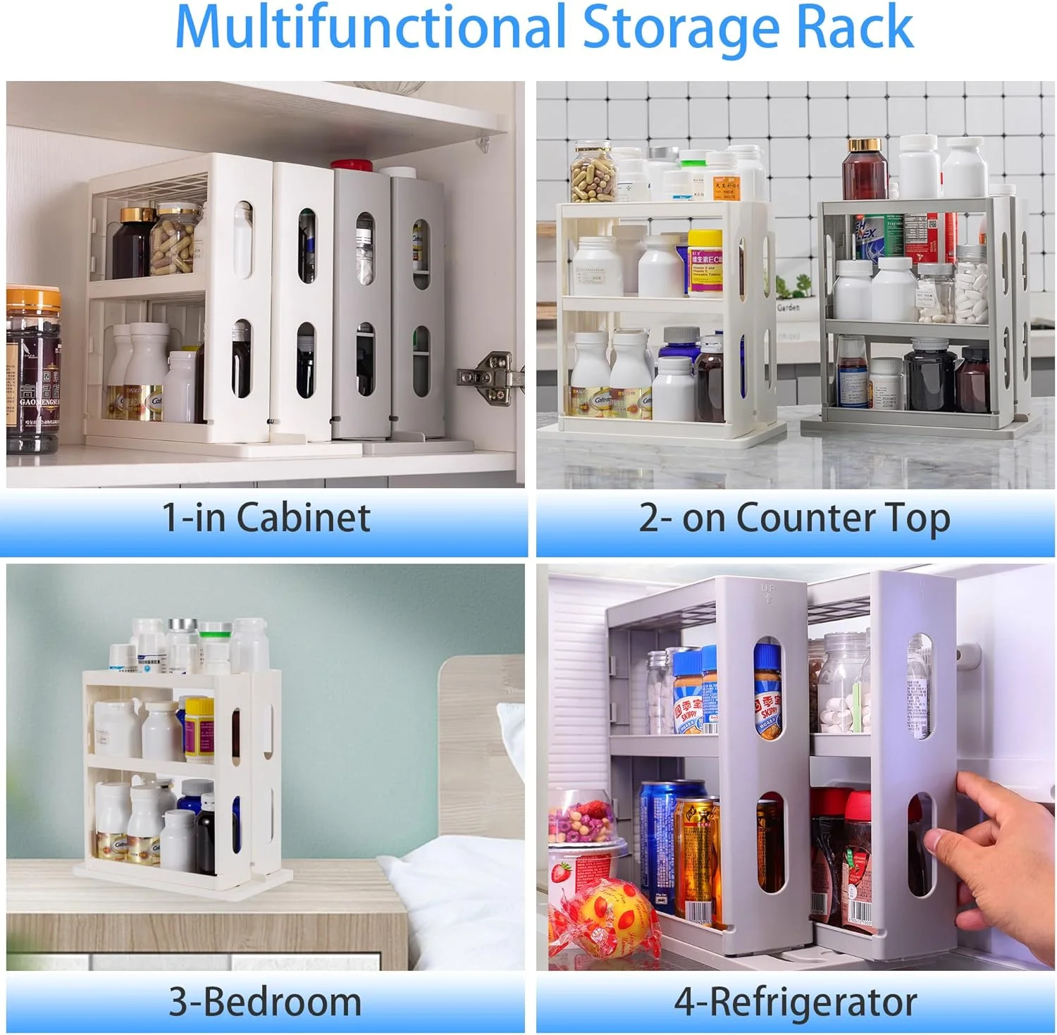 سازمان دهنده دارو Dutiplus، قفسه سه طبقه، قفسه نگهداری کابینت برای نگهداری ویتامین ها، مکمل ها و لوازم آرایشی، 27.5 سانتی متر ارتفاع × 14.8 سانتی متر عرض × 26.5 سانتی متر عمق (سفید کرمی) سازمان دهنده دارو Dutiplus، قفسه سه طبقه، قفسه نگهداری کابینت برای نگهداری ویتامین ها، مکمل ها و لوازم آرایشی، 27.5 سانتی متر ارتفاع × 14.8 سانتی متر عرض × 26.5 سانتی متر عمق (سفید کرمی)