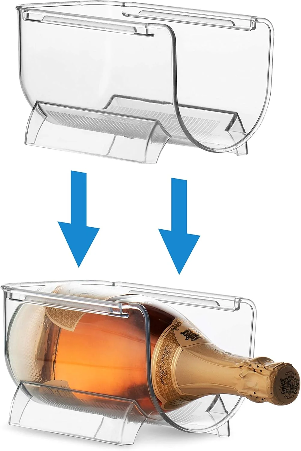 ست 6 عددی نظم دهنده بطری آب و شراب Seseno، نگهدارنده قفسه شراب پلاستیکی قابل انباشت برای انبار، آشپزخانه، یخچال، ایده آل برای نگهداری شراب، نوشابه، پاپ و آبجو، شفاف ست 6 عددی نظم دهنده بطری آب و شراب Seseno، نگهدارنده قفسه شراب پلاستیکی قابل انباشت برای انبار، آشپزخانه، یخچال، ایده آل برای نگهداری شراب، نوشابه، پاپ و آبجو، شفاف