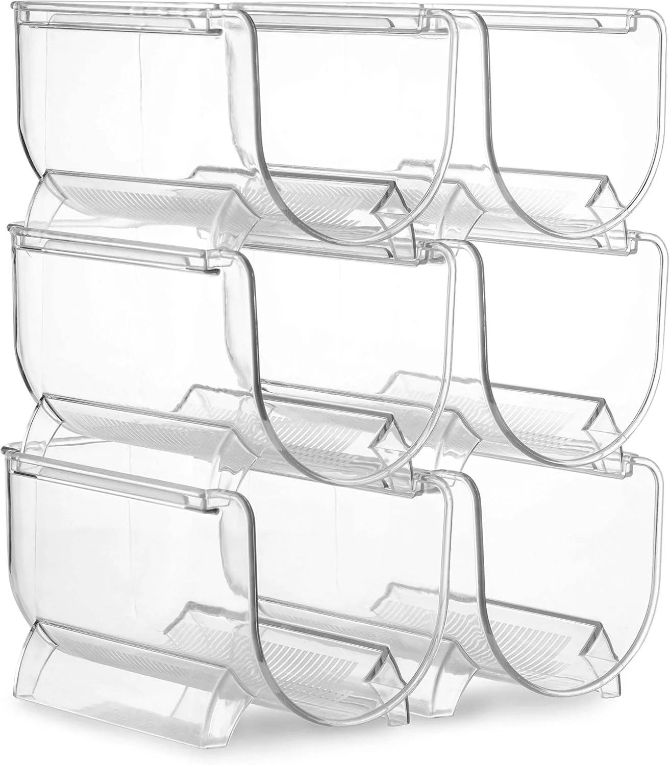 ست 6 عددی نظم دهنده بطری آب و شراب Seseno، نگهدارنده قفسه شراب پلاستیکی قابل انباشت برای انبار، آشپزخانه، یخچال، ایده آل برای نگهداری شراب، نوشابه، پاپ و آبجو، شفاف ست 6 عددی نظم دهنده بطری آب و شراب Seseno، نگهدارنده قفسه شراب پلاستیکی قابل انباشت برای انبار، آشپزخانه، یخچال، ایده آل برای نگهداری شراب، نوشابه، پاپ و آبجو، شفاف