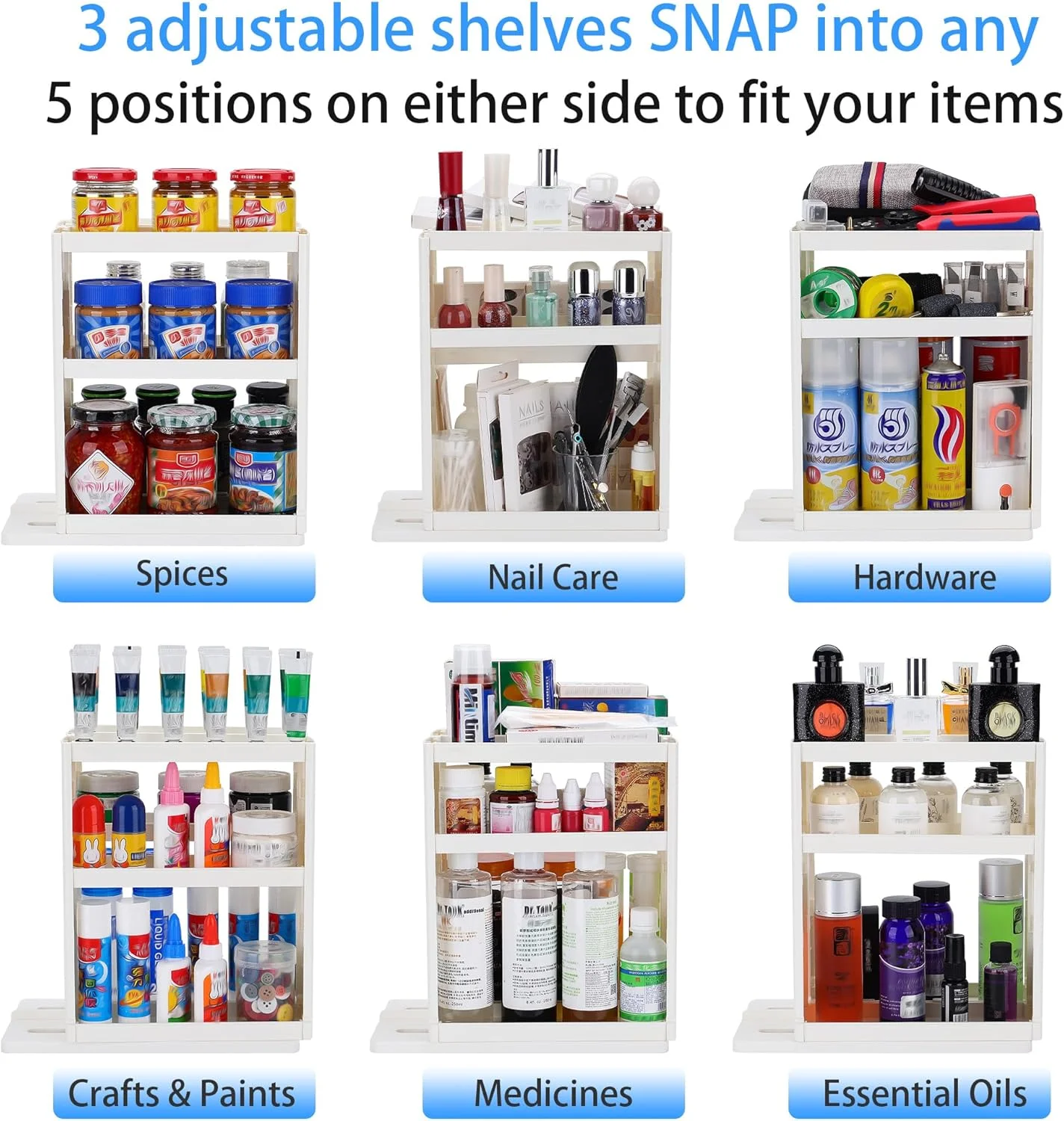 سازمان دهنده دارو Dutiplus، قفسه سه طبقه، قفسه نگهداری کابینت برای نگهداری ویتامین ها، مکمل ها و لوازم آرایشی، 27.5 سانتی متر ارتفاع × 14.8 سانتی متر عرض × 26.5 سانتی متر عمق (سفید کرمی) سازمان دهنده دارو Dutiplus، قفسه سه طبقه، قفسه نگهداری کابینت برای نگهداری ویتامین ها، مکمل ها و لوازم آرایشی، 27.5 سانتی متر ارتفاع × 14.8 سانتی متر عرض × 26.5 سانتی متر عمق (سفید کرمی)