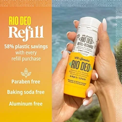 دئودورانت بدون آلومینیوم و جوش شیرین قابل شارژ Sol de Janeiro Rio Deo