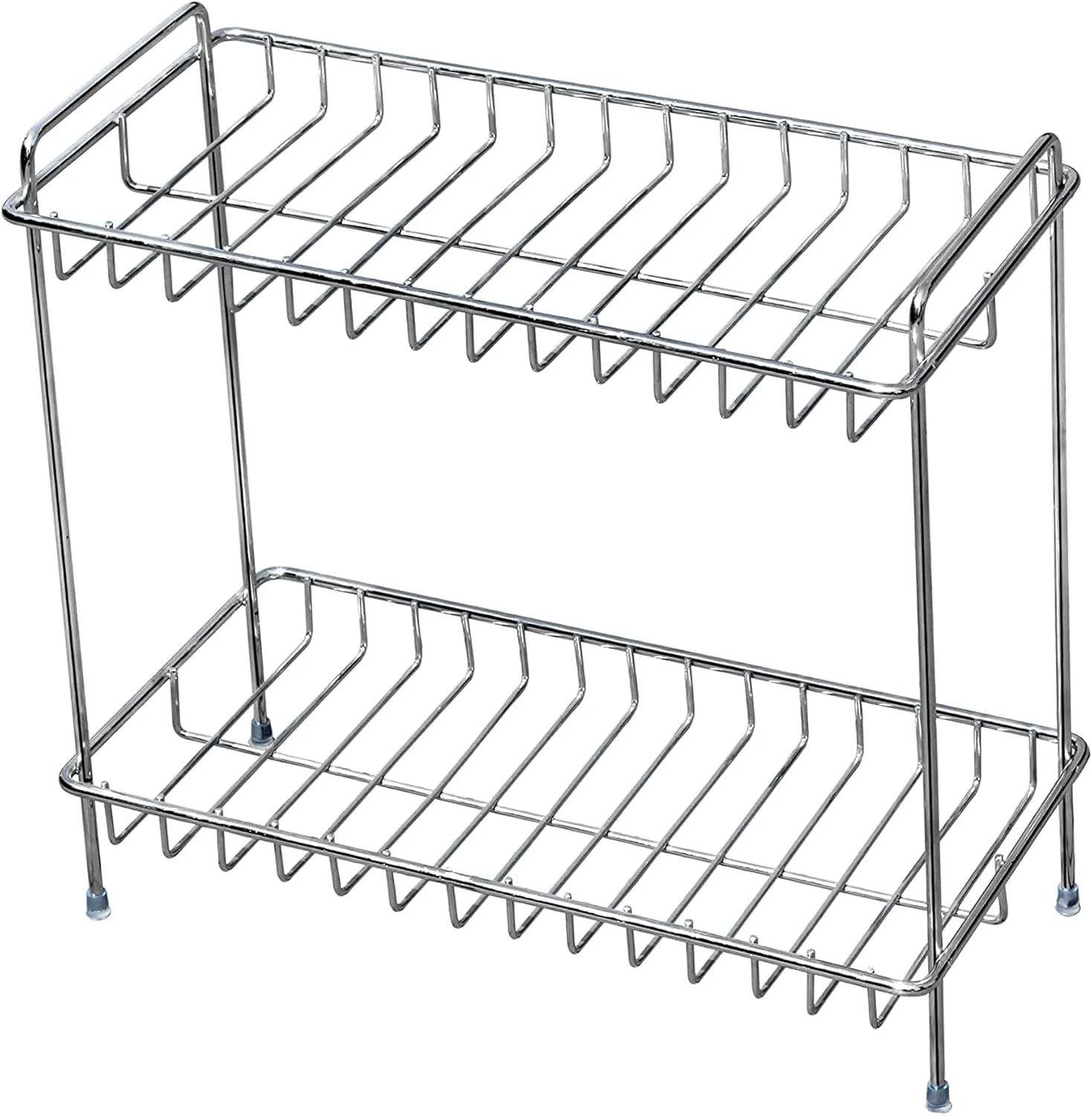 استند آشپزخانه دو طبقه Sulfar | قفسه ادویه چند منظوره | قفسه آشپزخانه استیل ضد زنگ | نگهدارنده ظروف و بطری (نقره ای) استند آشپزخانه دو طبقه Sulfar | قفسه ادویه چند منظوره | قفسه آشپزخانه استیل ضد زنگ | نگهدارنده ظروف و بطری (نقره ای)