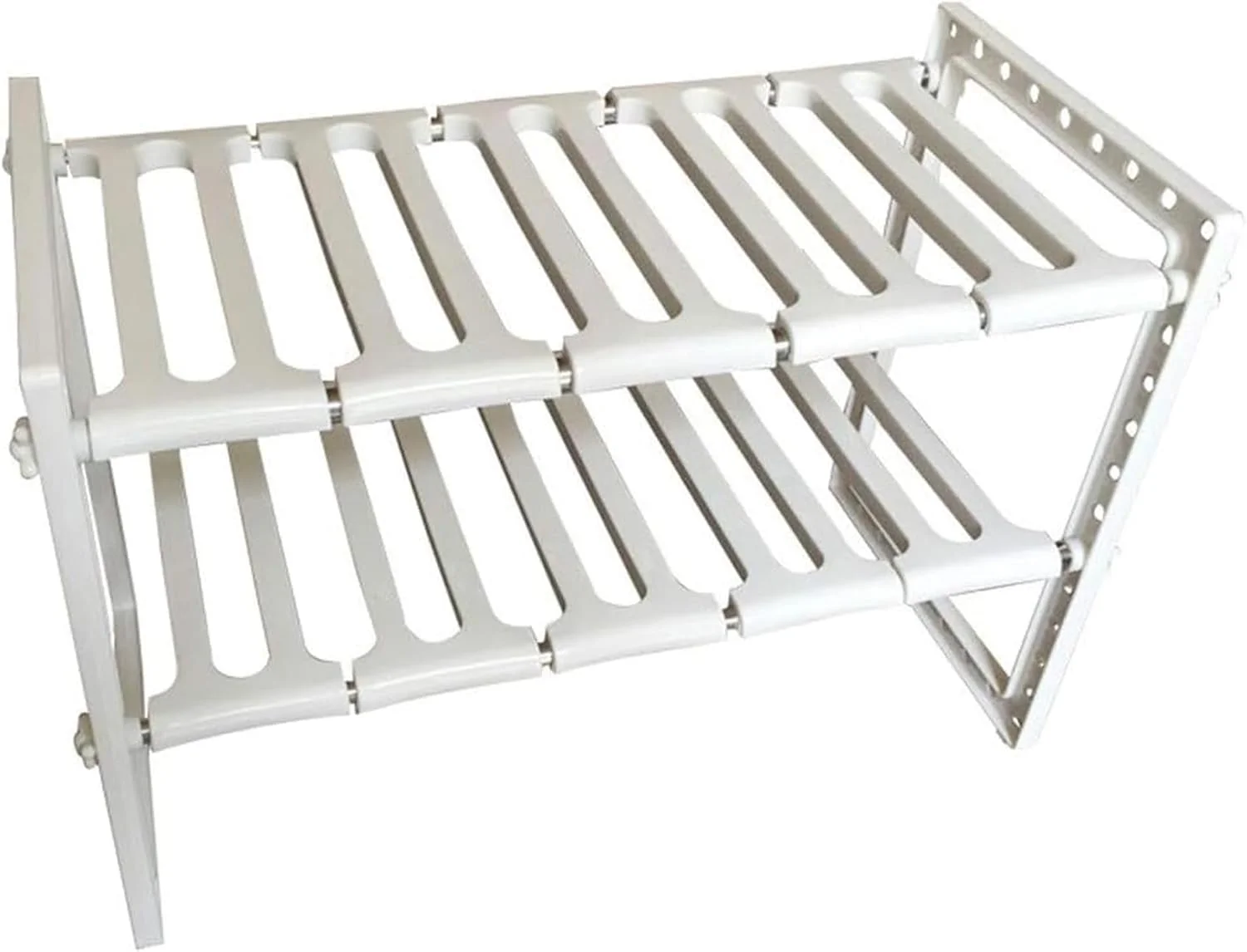 آبچکان دو طبقه قابل تنظیم Sulfar برای سینک ظرفشویی، قفسه نگهدارنده ارگانایزر زیر سینک، ارگانایزر آشپزخانه صرفه جویی در فضا (سفید) (1 عدد) آبچکان دو طبقه قابل تنظیم Sulfar برای سینک ظرفشویی، قفسه نگهدارنده ارگانایزر زیر سینک، ارگانایزر آشپزخانه صرفه جویی در فضا (سفید) (1 عدد)