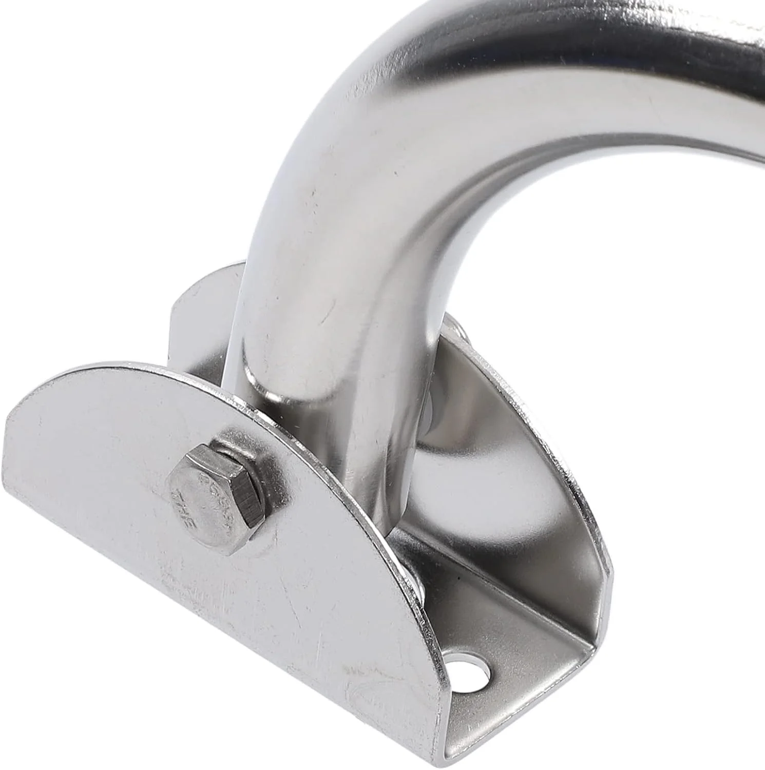 نردبان قایق پانتونی 4 پله Vomeko، نردبان تاشو قابل جابجایی قابل تنظیم ضد لغزش استیل ضد زنگ 316 نصب شده در قسمت عقب، برای استخر شنای قایق تفریحی