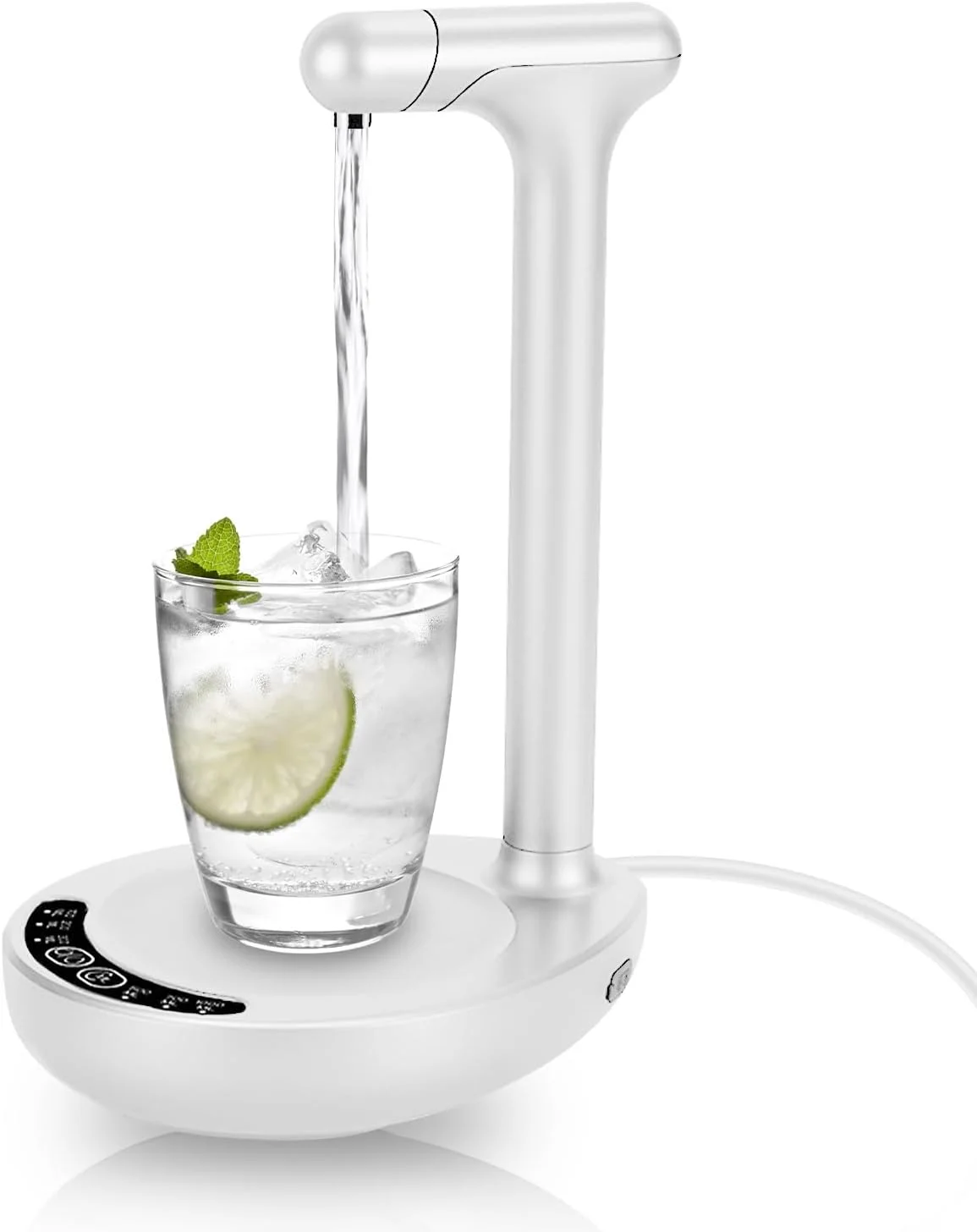 پمپ آب بطری Necomi برای بطری های 2 تا 5 گالن، پمپ آب برقی قابل حمل هوشمند با 6 سطح، دستگاه پخش آب رومیزی، شارژ USB، دستگاه پخش آب اتوماتیک برای دفتر، خانه، کمپینگ (سفید) پمپ آب بطری Necomi برای بطری های 2 تا 5 گالن، پمپ آب برقی قابل حمل هوشمند با 6 سطح، دستگاه پخش آب رومیزی، شارژ USB، دستگاه پخش آب اتوماتیک برای دفتر، خانه، کمپینگ (سفید)