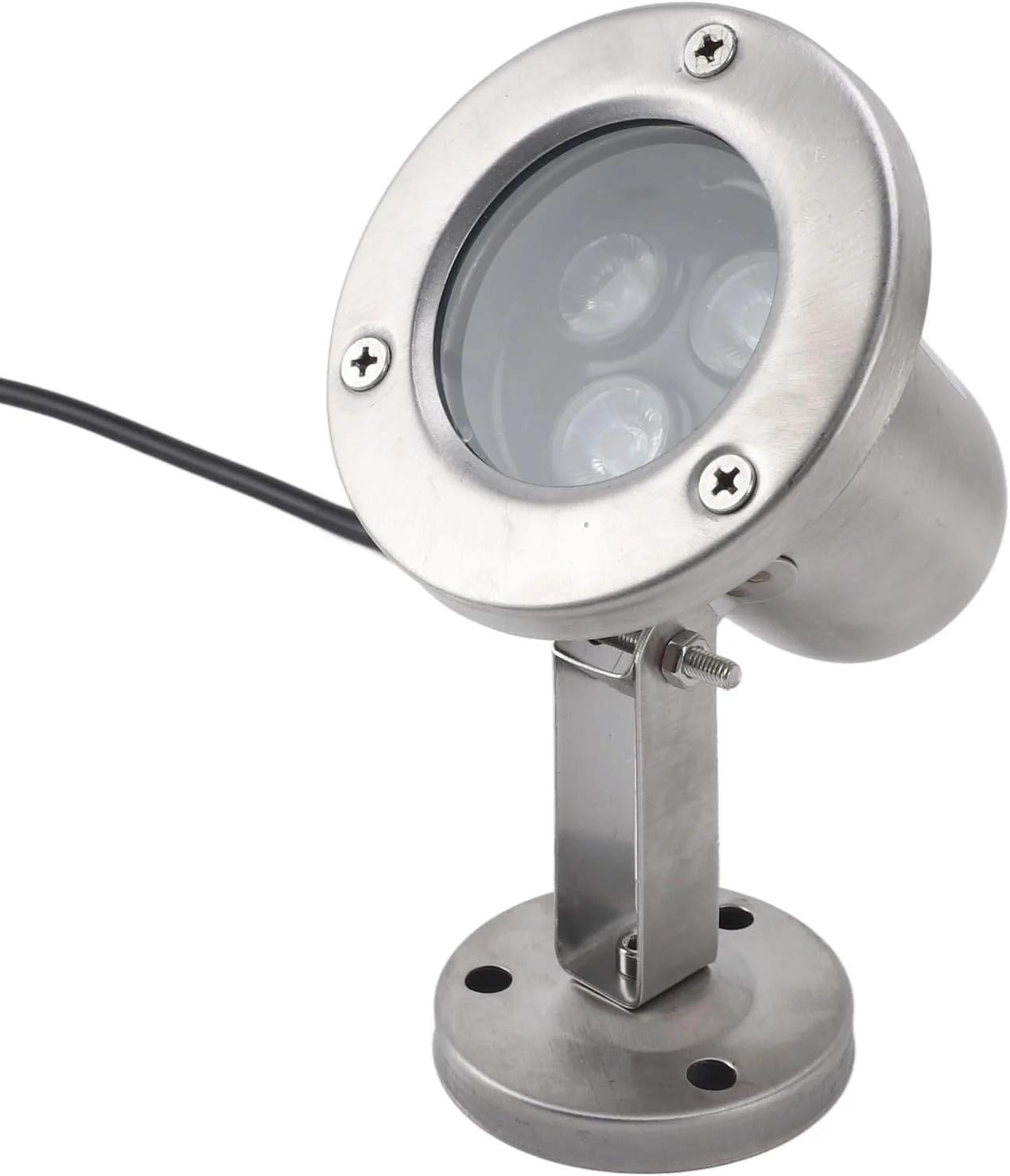 چراغ برکه LED گرنی، نورافکن ضد آب DC12V استیل ضد زنگ IP68، چراغ های زیر آب 3 وات برای تزئین استخر شنای فواره (سفید گرم) چراغ برکه LED گرنی، نورافکن ضد آب DC12V استیل ضد زنگ IP68، چراغ های زیر آب 3 وات برای تزئین استخر شنای فواره (سفید گرم)