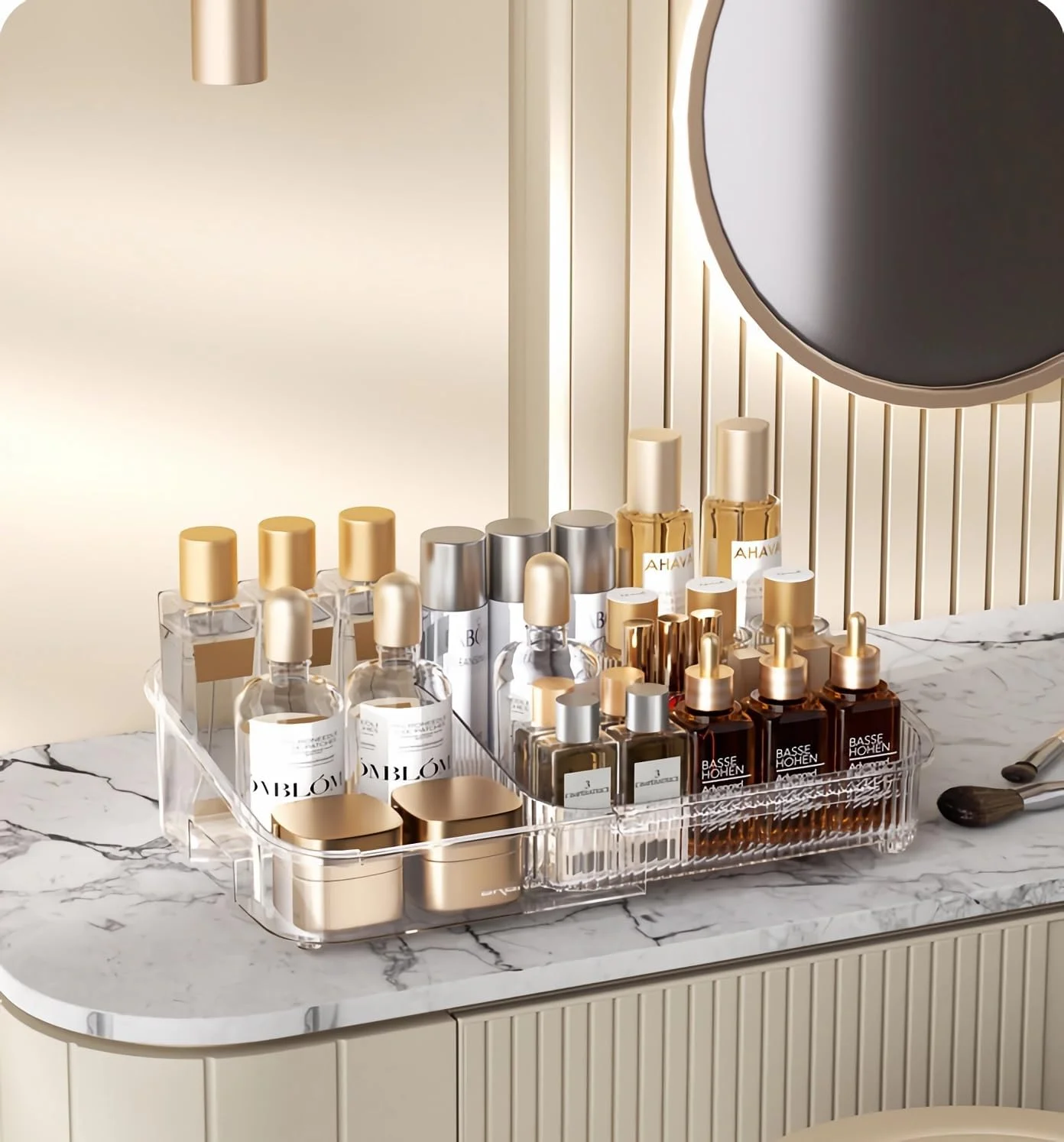 ارگانایزر قفسه ادویه U-HOOME برای کابینت، قفسه ادویه شفاف 3 طبقه قابل گسترش، مناسب برای انبار و روی کابینت، قفسه ارگانایزر ادویه قابل تنظیم برای روی کابینت آشپزخانه، ارگانایزر لوازم آرایش برای میز آرایش ارگانایزر قفسه ادویه U-HOOME برای کابینت، قفسه ادویه شفاف 3 طبقه قابل گسترش، مناسب برای انبار و روی کابینت، قفسه ارگانایزر ادویه قابل تنظیم برای روی کابینت آشپزخانه، ارگانایزر لوازم آرایش برای میز آرایش