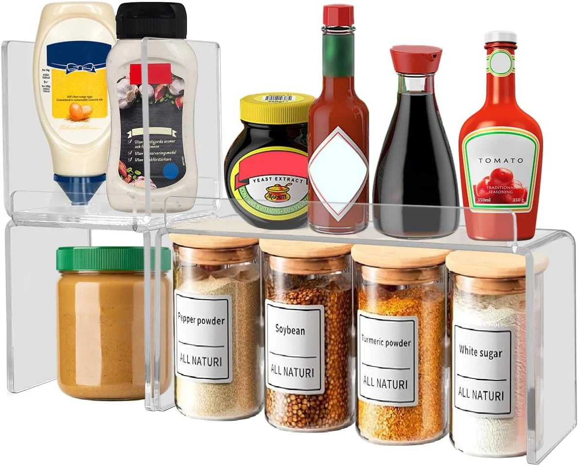 استند ادویه آشپزخانه اکرلیک Angju، قفسه سازمان دهنده کابینت 3 تکه، استند ادویه، قفسه های پیشخوان، سازمان دهنده های روی میز، سازمان دهنده شفاف پلاستیکی برای لوازم آرایش، حمام، کمد، میز، انبار استند ادویه آشپزخانه اکرلیک Angju، قفسه سازمان دهنده کابینت 3 تکه، استند ادویه، قفسه های پیشخوان، سازمان دهنده های روی میز، سازمان دهنده شفاف پلاستیکی برای لوازم آرایش، حمام، کمد، میز، انبار