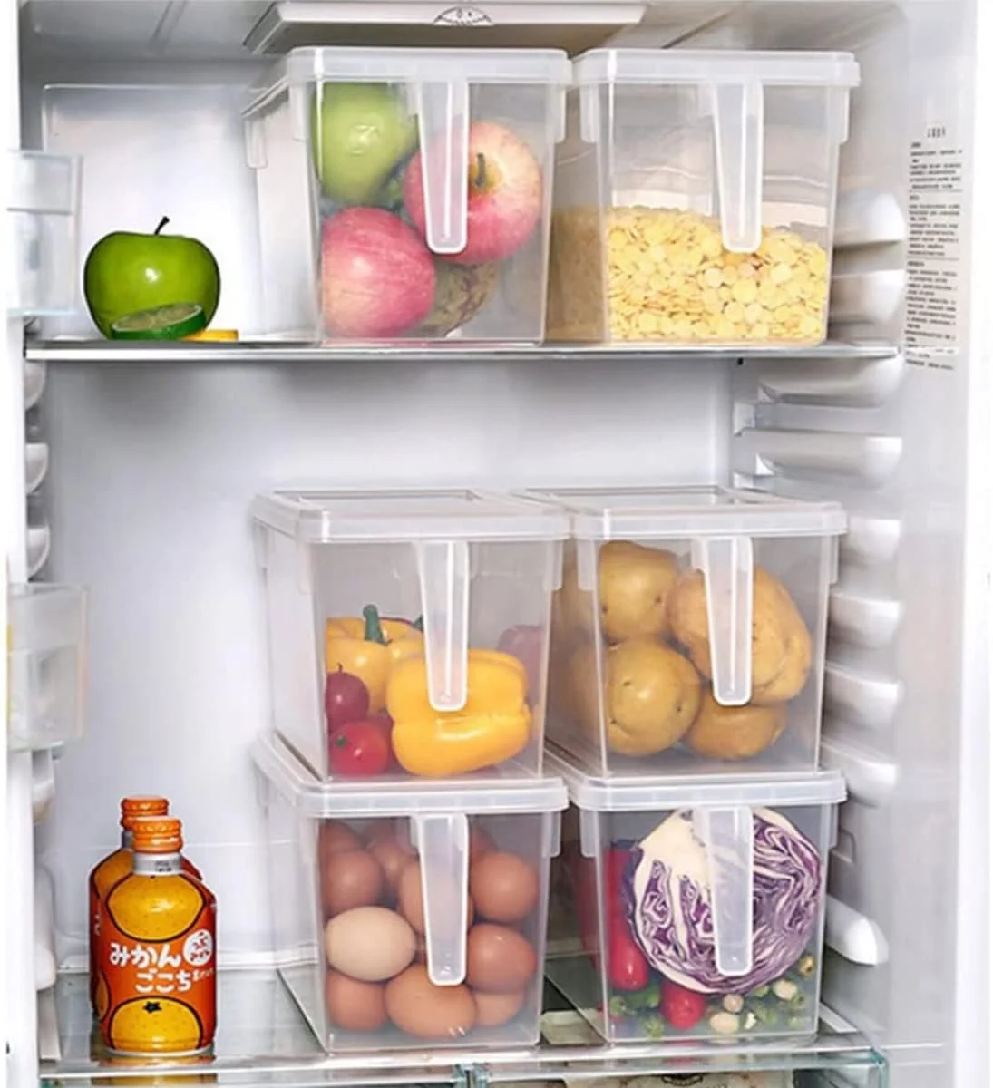 ظروف سازمان دهنده آشپزخانه Beauenty، جعبه های نگهداری مواد غذایی پلاستیکی 2 عددی 5 لیتری با درب، مناسب برای یخچال و فریزر، سازمان دهنده یخچال و جعبه های نگهداری مواد غذایی با دسته، ایمن برای فریزر ظروف سازمان دهنده آشپزخانه Beauenty، جعبه های نگهداری مواد غذایی پلاستیکی 2 عددی 5 لیتری با درب، مناسب برای یخچال و فریزر، سازمان دهنده یخچال و جعبه های نگهداری مواد غذایی با دسته، ایمن برای فریزر