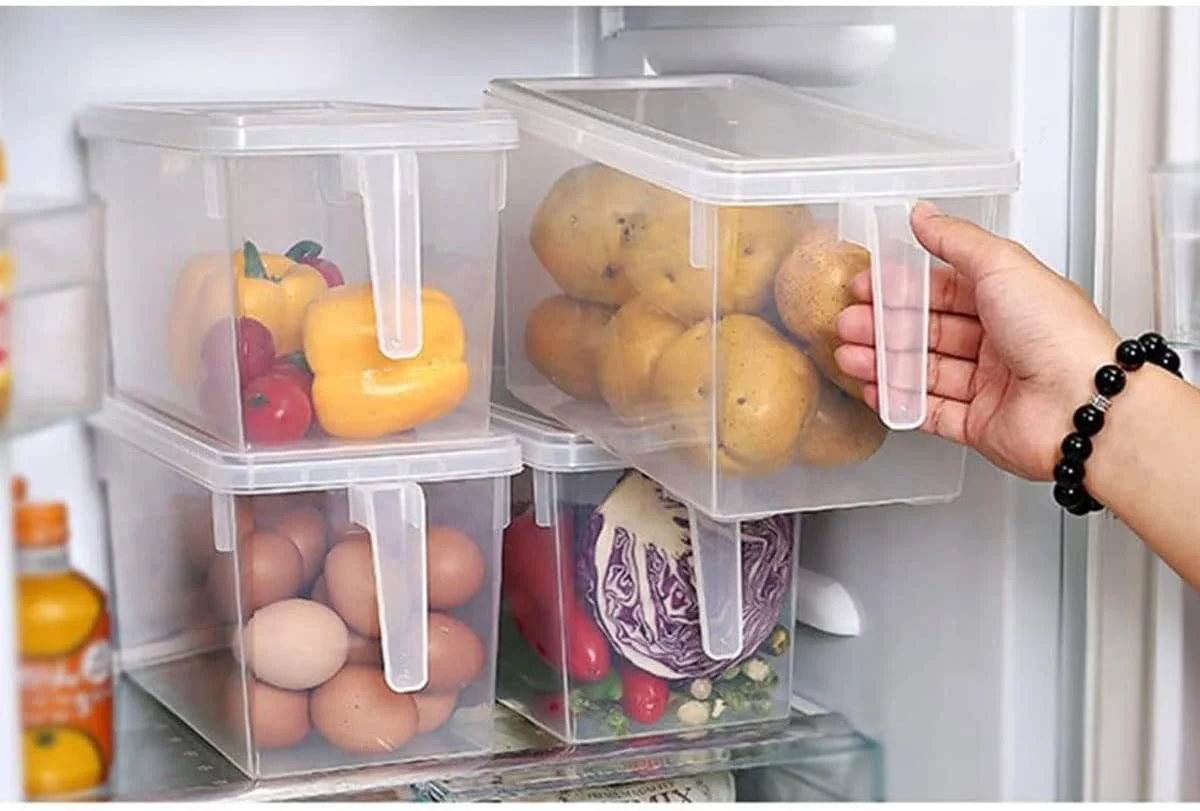 ظروف سازمان دهنده آشپزخانه Beauenty، جعبه های نگهداری مواد غذایی پلاستیکی 2 عددی 5 لیتری با درب، مناسب برای یخچال و فریزر، سازمان دهنده یخچال و جعبه های نگهداری مواد غذایی با دسته، ایمن برای فریزر ظروف سازمان دهنده آشپزخانه Beauenty، جعبه های نگهداری مواد غذایی پلاستیکی 2 عددی 5 لیتری با درب، مناسب برای یخچال و فریزر، سازمان دهنده یخچال و جعبه های نگهداری مواد غذایی با دسته، ایمن برای فریزر