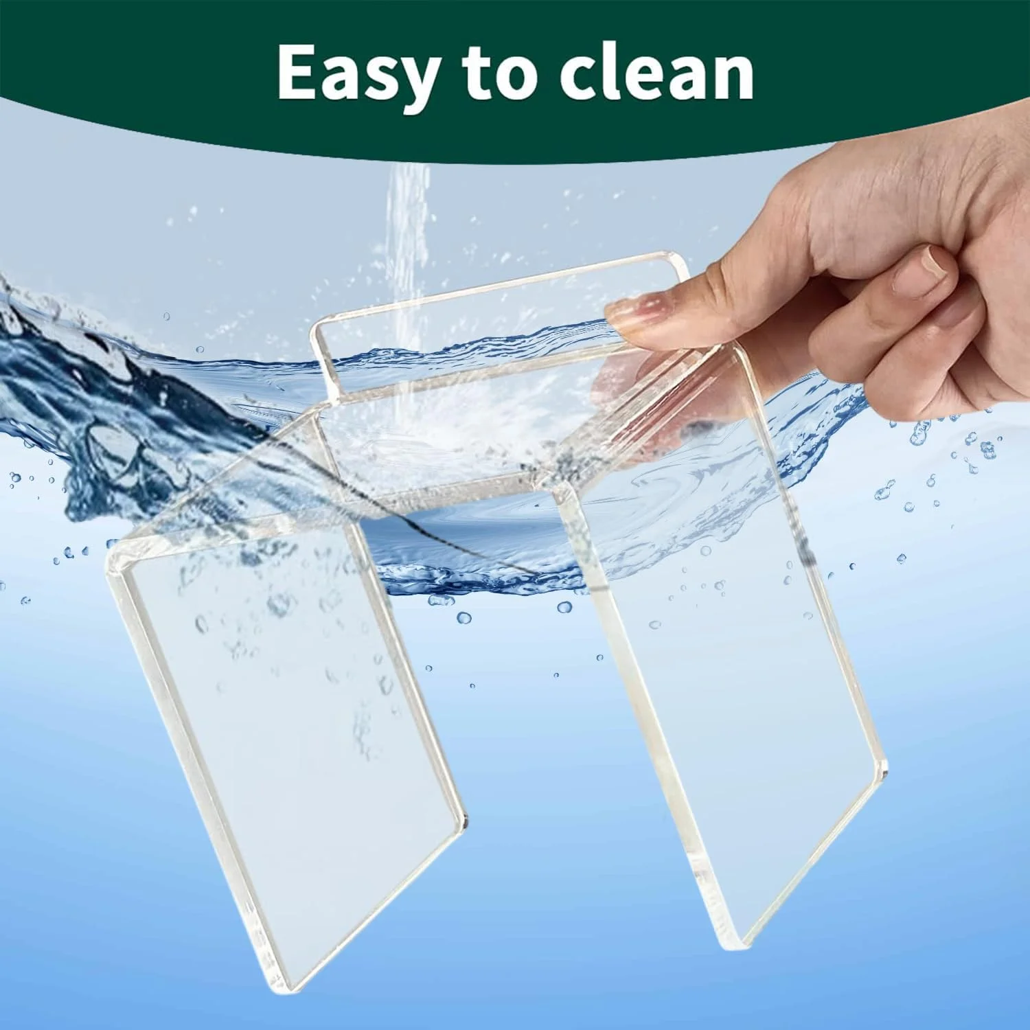 استند ادویه آشپزخانه اکرلیک Angju، قفسه سازمان دهنده کابینت 3 تکه، استند ادویه، قفسه های پیشخوان، سازمان دهنده های روی میز، سازمان دهنده شفاف پلاستیکی برای لوازم آرایش، حمام، کمد، میز، انبار