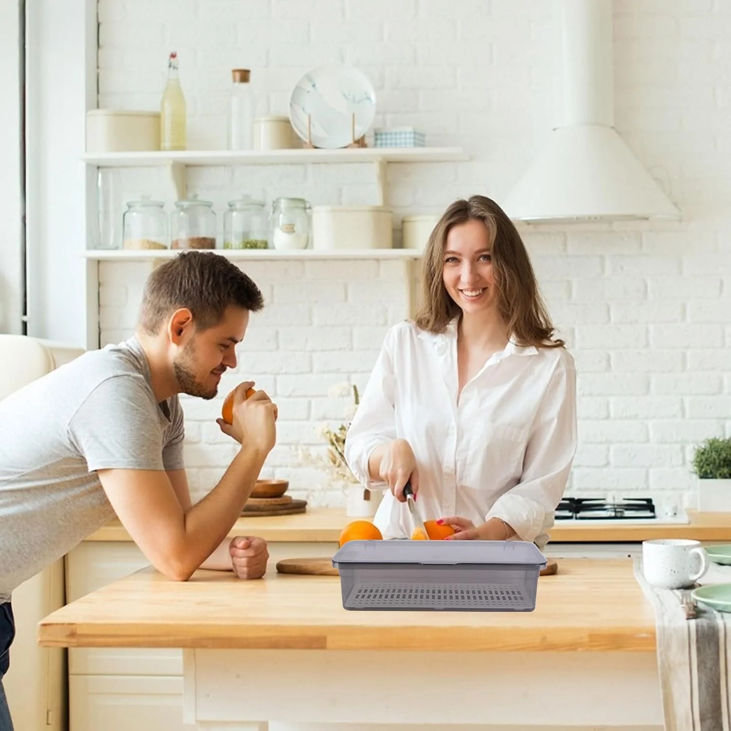 جعبه نگهداری و آبکش چاپستیک SHINEOFI، سازمان دهنده ظروف پلاستیکی، ظرف نگهداری لوازم آشپزخانه با درب، 27x11.5x6.7 سانتیمتر جعبه نگهداری و آبکش چاپستیک SHINEOFI، سازمان دهنده ظروف پلاستیکی، ظرف نگهداری لوازم آشپزخانه با درب، 27x11.5x6.7 سانتیمتر