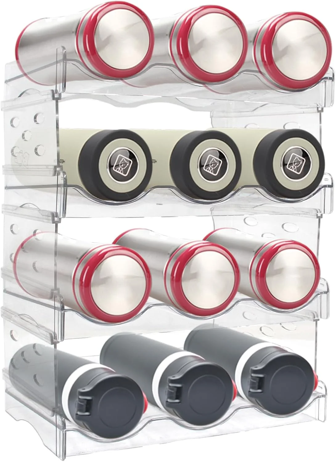 نظم دهنده بطری آب برای کابینت یخچال، بسته 4 عددی نظم دهنده لیوان، سازمان دهنده و نگهداری مواد غذایی آشپزخانه، نگهدارنده لیوان مسافرتی پلاستیکی، قفسه نوشیدنی شراب، نگهدارنده 12 بطری نظم دهنده بطری آب برای کابینت یخچال، بسته 4 عددی نظم دهنده لیوان، سازمان دهنده و نگهداری مواد غذایی آشپزخانه، نگهدارنده لیوان مسافرتی پلاستیکی، قفسه نوشیدنی شراب، نگهدارنده 12 بطری