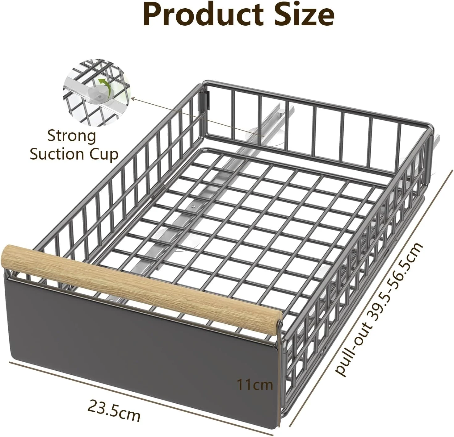 سازمان دهنده کابینت کشویی Angju، کشوی بیرون کش 23.5 سانتی متری برای آشپزخانه، کشوی چسبی با دسته چوبی، قفسه های انباری کابینت برای آشپزخانه، اتاق خواب، دفتر سازمان دهنده کابینت کشویی Angju، کشوی بیرون کش 23.5 سانتی متری برای آشپزخانه، کشوی چسبی با دسته چوبی، قفسه های انباری کابینت برای آشپزخانه، اتاق خواب، دفتر