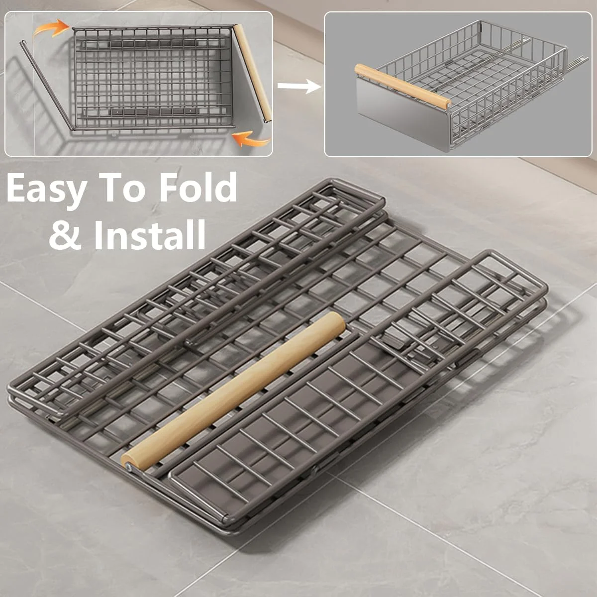 سازمان دهنده کابینت کشویی Angju، کشوی بیرون کش 23.5 سانتی متری برای آشپزخانه، کشوی چسبی با دسته چوبی، قفسه های انباری کابینت برای آشپزخانه، اتاق خواب، دفتر سازمان دهنده کابینت کشویی Angju، کشوی بیرون کش 23.5 سانتی متری برای آشپزخانه، کشوی چسبی با دسته چوبی، قفسه های انباری کابینت برای آشپزخانه، اتاق خواب، دفتر