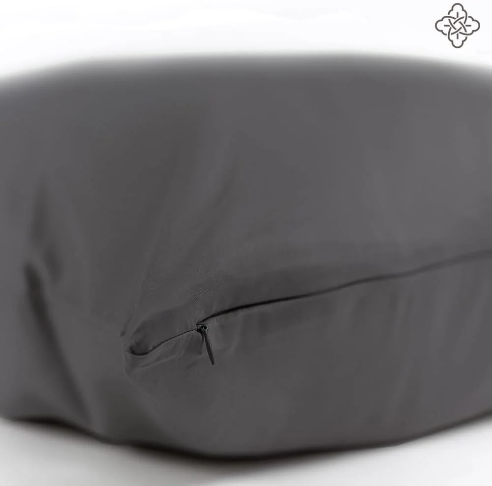 روکش بالش بدنه پنبه 100% ارگانیک BIOWEAVES برای روبالشی های بدنه با تراکم 300، بافت ساتن نرم دارای گواهینامه GOTS با بست زیپی - 53x137 سانتی متر، خاکستری روکش بالش بدنه پنبه 100% ارگانیک BIOWEAVES برای روبالشی های بدنه با تراکم 300، بافت ساتن نرم دارای گواهینامه GOTS با بست زیپی - 53x137 سانتی متر، خاکستری