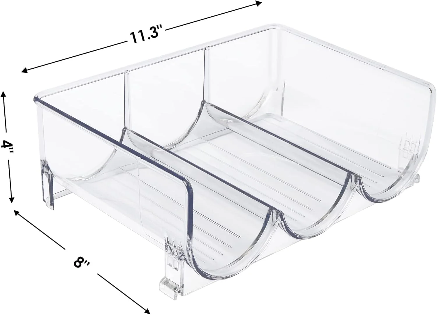 ارگانایزر بطری آب پلاستیکی TERRIFI، بسته 2 عددی قفسه نگهدارنده بطری قابل انباشت برای کابینت، روی میز آشپزخانه، سازماندهی انبار، یخچال، ارگانایزر فنجان ایستاده، نگهدارنده 6 بطری، شفاف ارگانایزر بطری آب پلاستیکی TERRIFI، بسته 2 عددی قفسه نگهدارنده بطری قابل انباشت برای کابینت، روی میز آشپزخانه، سازماندهی انبار، یخچال، ارگانایزر فنجان ایستاده، نگهدارنده 6 بطری، شفاف