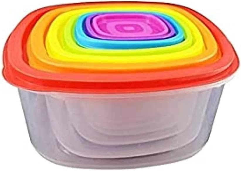 ظروف نگهداری مواد غذایی آشپزخانه - ست 6 تایی ظروف سازمان دهنده آشپزخانه با درب - ایده آل برای نگهداری غلات، آرد یا شکر - ضد هوا، قابل استفاده در فریزر، بدون BPA، شفاف، سازگار با محیط زیست ظروف نگهداری مواد غذایی آشپزخانه - ست 6 تایی ظروف سازمان دهنده آشپزخانه با درب - ایده آل برای نگهداری غلات، آرد یا شکر - ضد هوا، قابل استفاده در فریزر، بدون BPA، شفاف، سازگار با محیط زیست