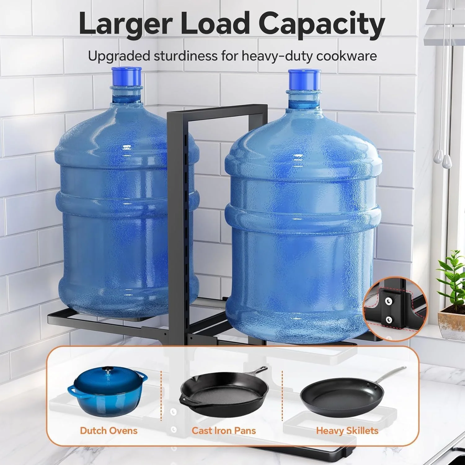 ارگانایزر قابلمه و تابه، قفسه 8 طبقه برای سازماندهی قابلمه و تابه داخل کابینت، ارگانایزر سنگین قابلمه و تابه برای زیر کابینت، نگهدارنده درب قابلمه قابل تنظیم برای انبار آشپزخانه برای نگهداری قابلمه های هلندی و تابه های چدنی ارگانایزر قابلمه و تابه، قفسه 8 طبقه برای سازماندهی قابلمه و تابه داخل کابینت، ارگانایزر سنگین قابلمه و تابه برای زیر کابینت، نگهدارنده درب قابلمه قابل تنظیم برای انبار آشپزخانه برای نگهداری قابلمه های هلندی و تابه های چدنی