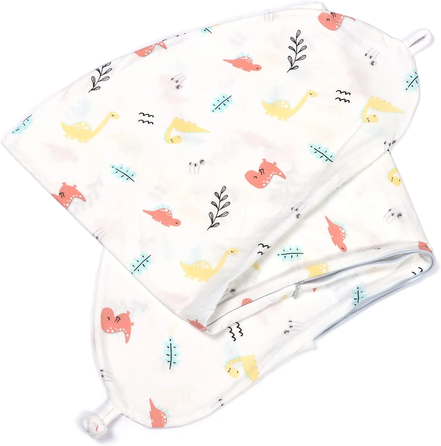 روبالشی نخی پنبه ای طرح دایناسور کودکانه برای بالش بارداری تمام بدن BYRIVER روبالشی نخی پنبه ای طرح دایناسور کودکانه برای بالش بارداری تمام بدن BYRIVER