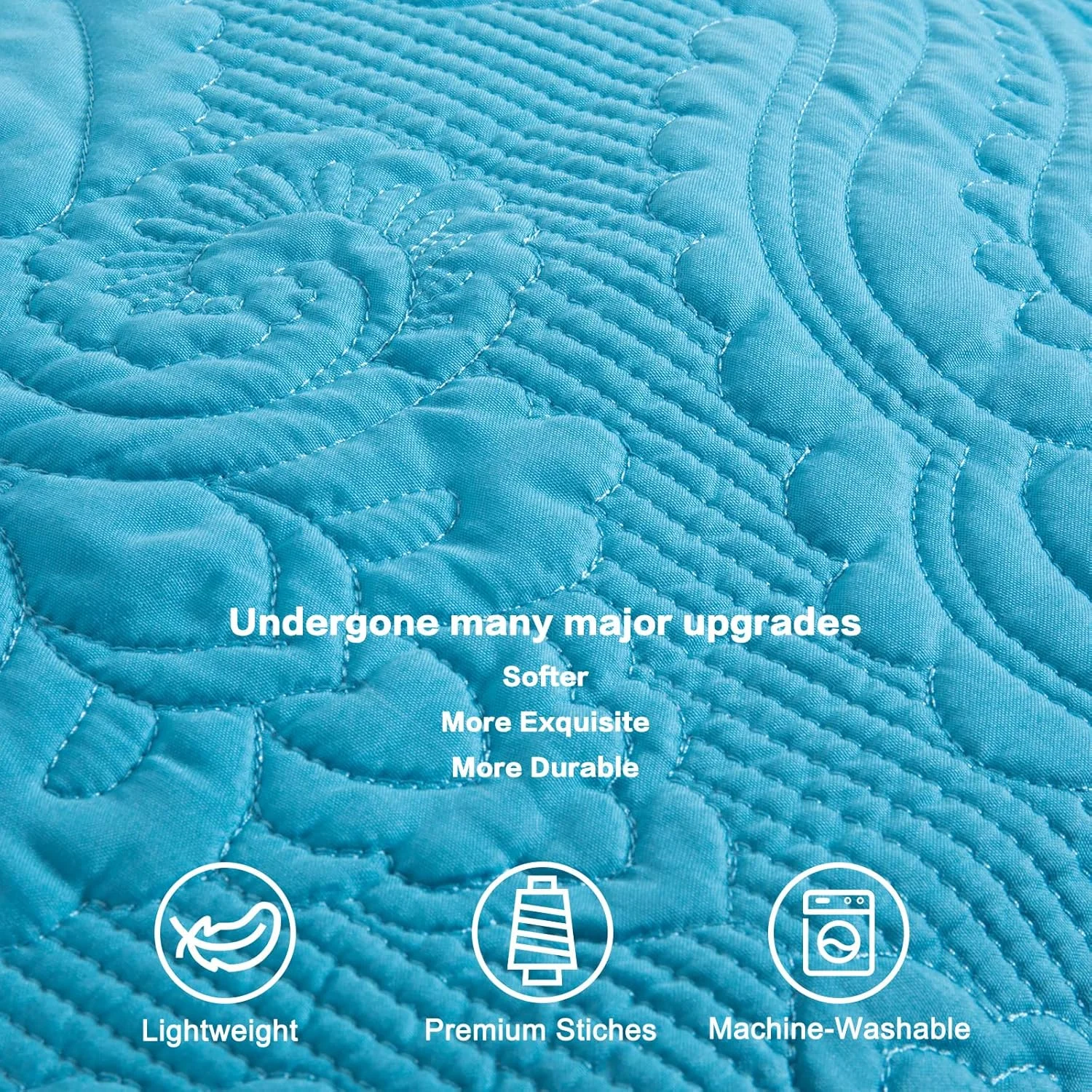 ست روبالشی 2 عددی BOSOWOS سایز کویین، روبالشی های گلدوزی شده با چین های آبی 50x75 سانتی متر، روبالشی های تزئینی میکروفایبر نرم و قابل تنفس، بسته 2 عددی با بستن پاکتی مناسب برای ملحفه تخت خواب منزل ست روبالشی 2 عددی BOSOWOS سایز کویین، روبالشی های گلدوزی شده با چین های آبی 50x75 سانتی متر، روبالشی های تزئینی میکروفایبر نرم و قابل تنفس، بسته 2 عددی با بستن پاکتی مناسب برای ملحفه تخت خواب منزل