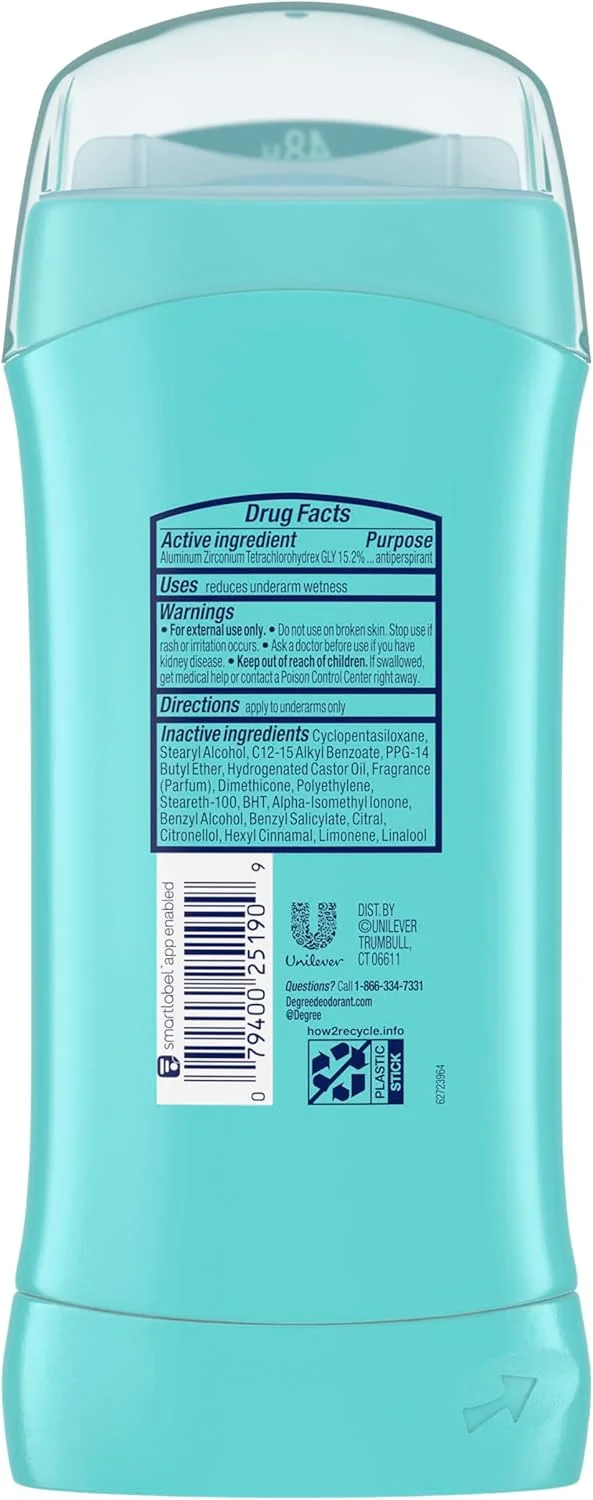 استیک ضد تعریق و دئودورانت زنانه Degree Dry Protection با رایحه Shower Clean، 74 گرم