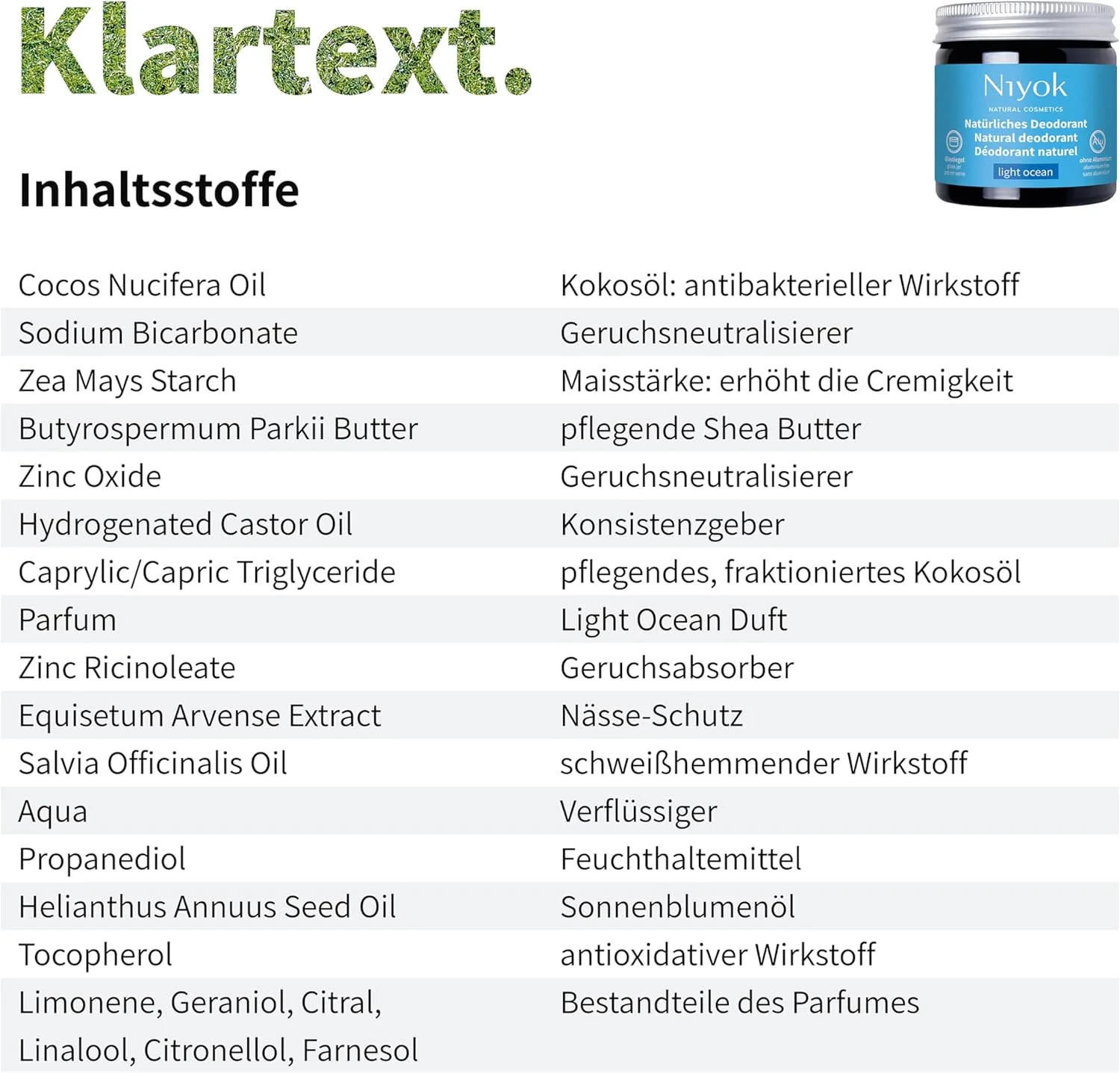 کرم دئودورانت ضد تعریق 2 در 1 نیوک مدل "Light Ocean" (40 میلی لیتر) • دئودورانت طبیعی بدون آلومینیوم • محافظت 24 ساعته در برابر بو و عرق • کرم دئودورانت унисекс • کرم دئودورانت جامد وگان