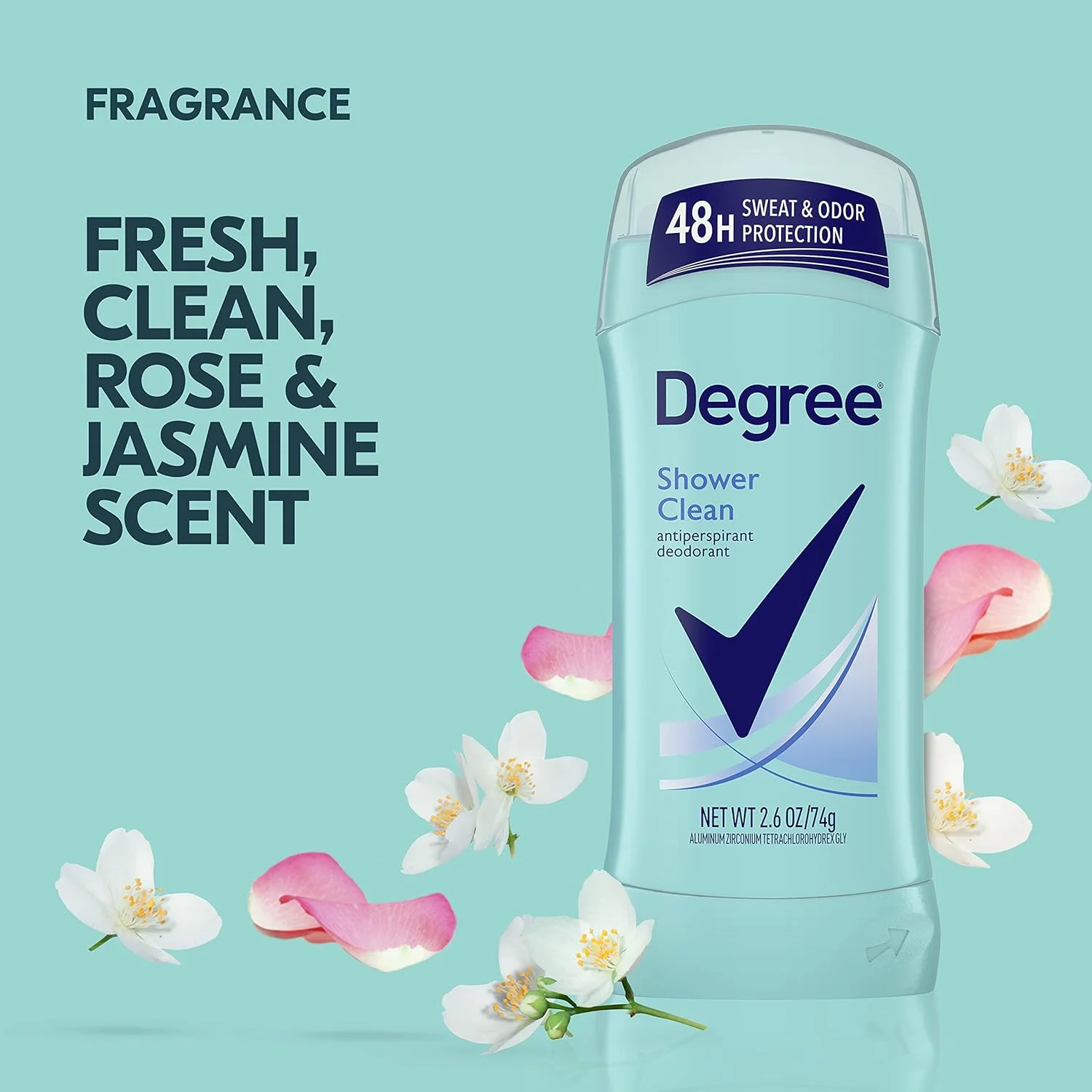 استیک ضد تعریق و دئودورانت زنانه Degree Dry Protection با رایحه Shower Clean، 74 گرم