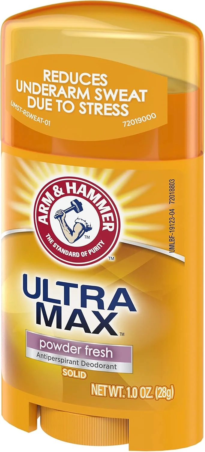 مام ضد تعریق و خوشبو کننده آرم اند همر Ultramax مدل Powder Fresh جامد 28 گرمی بسته 6 عددی مام ضد تعریق و خوشبو کننده آرم اند همر Ultramax مدل Powder Fresh جامد 28 گرمی بسته 6 عددی