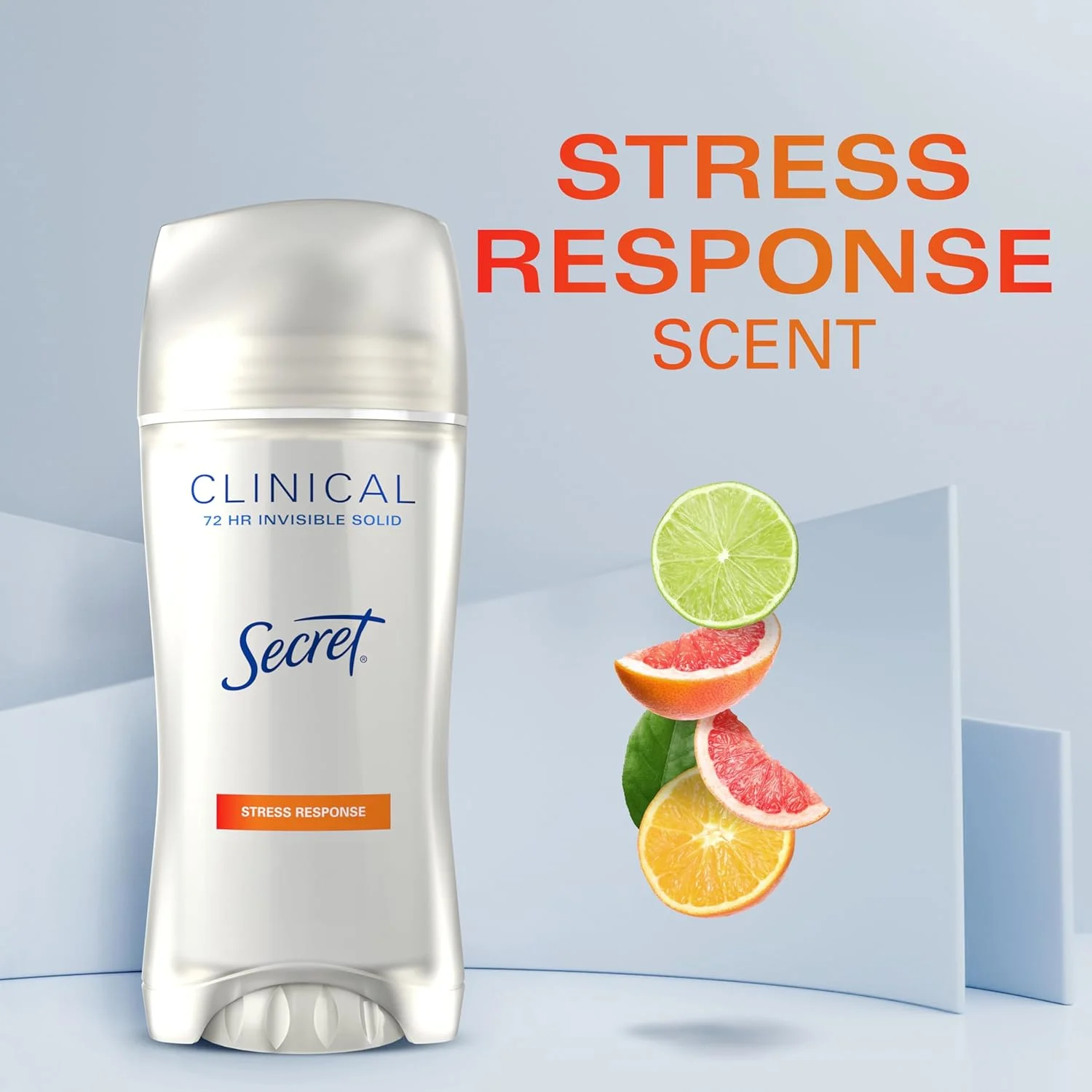 Secret Stress Response Antiperspirant Deodorant 48HR Invisible Solid + ProVitamin B5, 2.6 OZ (Pack of 3) Secret Stress Response Antiperspirant Deodorant 48HR Invisible Solid + ProVitamin B5, 2.6 OZ (Pack of 3)