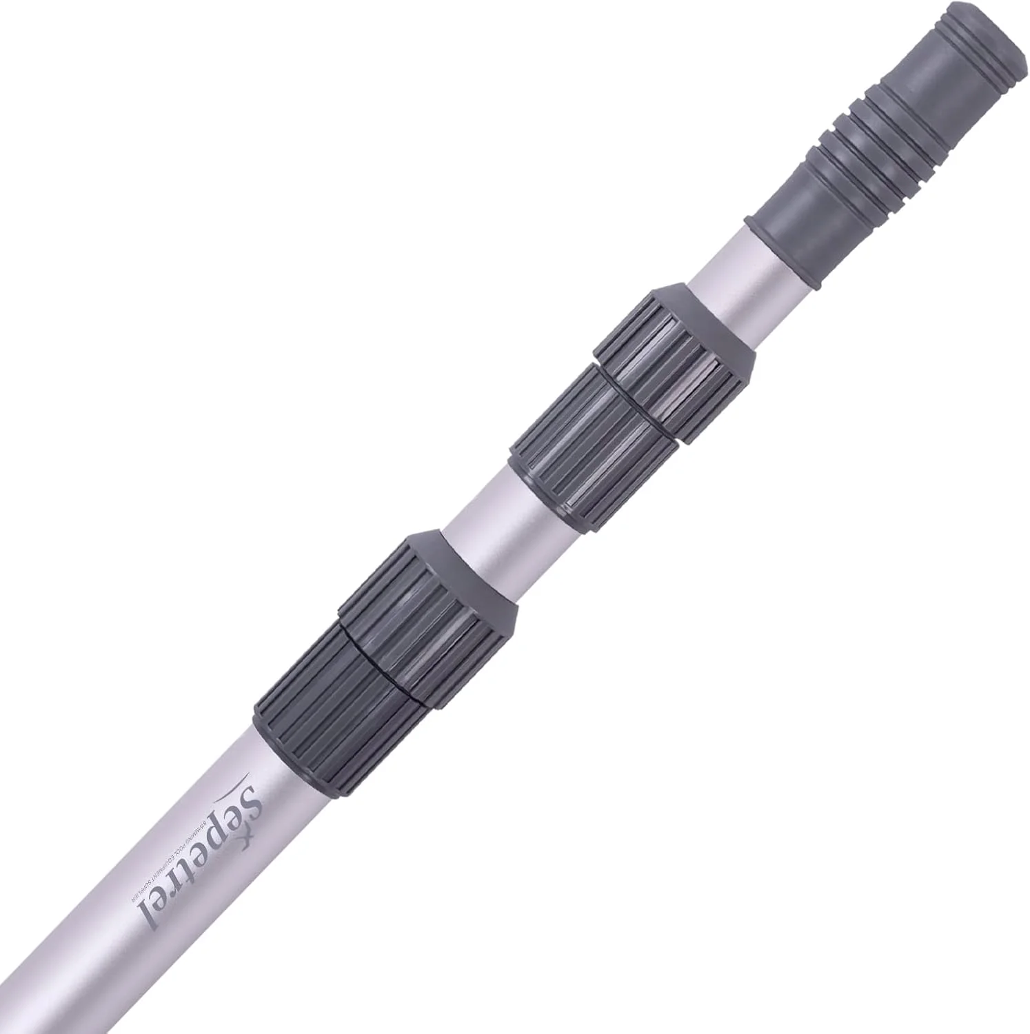 Sepetrel Pool Pole - Professional 15 Foot Telescoping Swimming Pool Cleaning Poles,Adjustable 3 Piece Telescopic Pole,for Skimmer Net,Brush,Vacuum Head