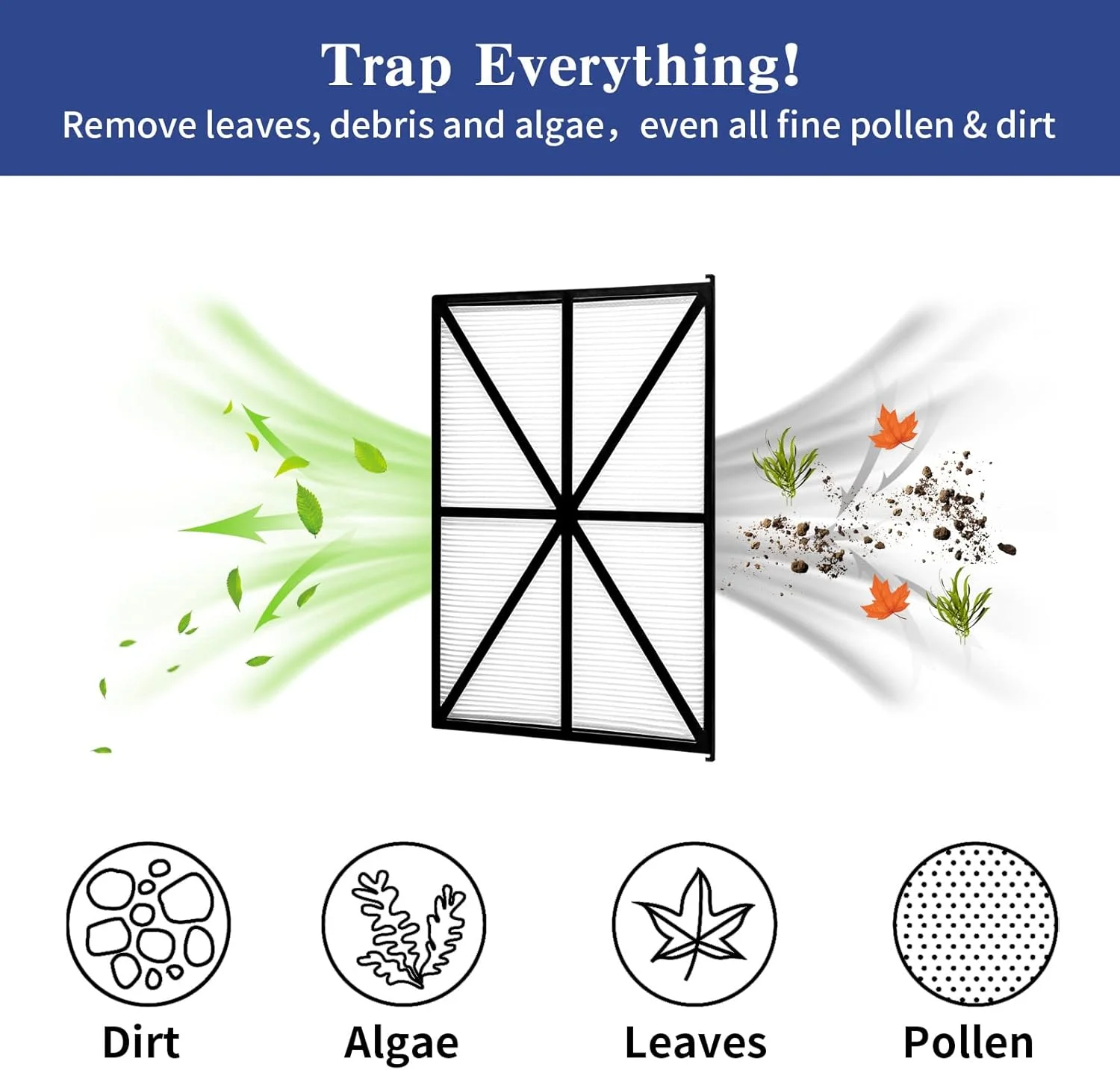 SUNRRA Ultra Fine Filter Compatible with TigerShark, SharkVac & AquaVac Robotic Pool & Tub Cleaner Robots, Part# RCX70101PAK2, Pleated Pool Cleaner Replacement Part, 4 Packs SUNRRA Ultra Fine Filter Compatible with TigerShark, SharkVac & AquaVac Robotic Pool & Tub Cleaner Robots, Part# RCX70101PAK2, Pleated Pool Cleaner Replacement Part, 4 Packs