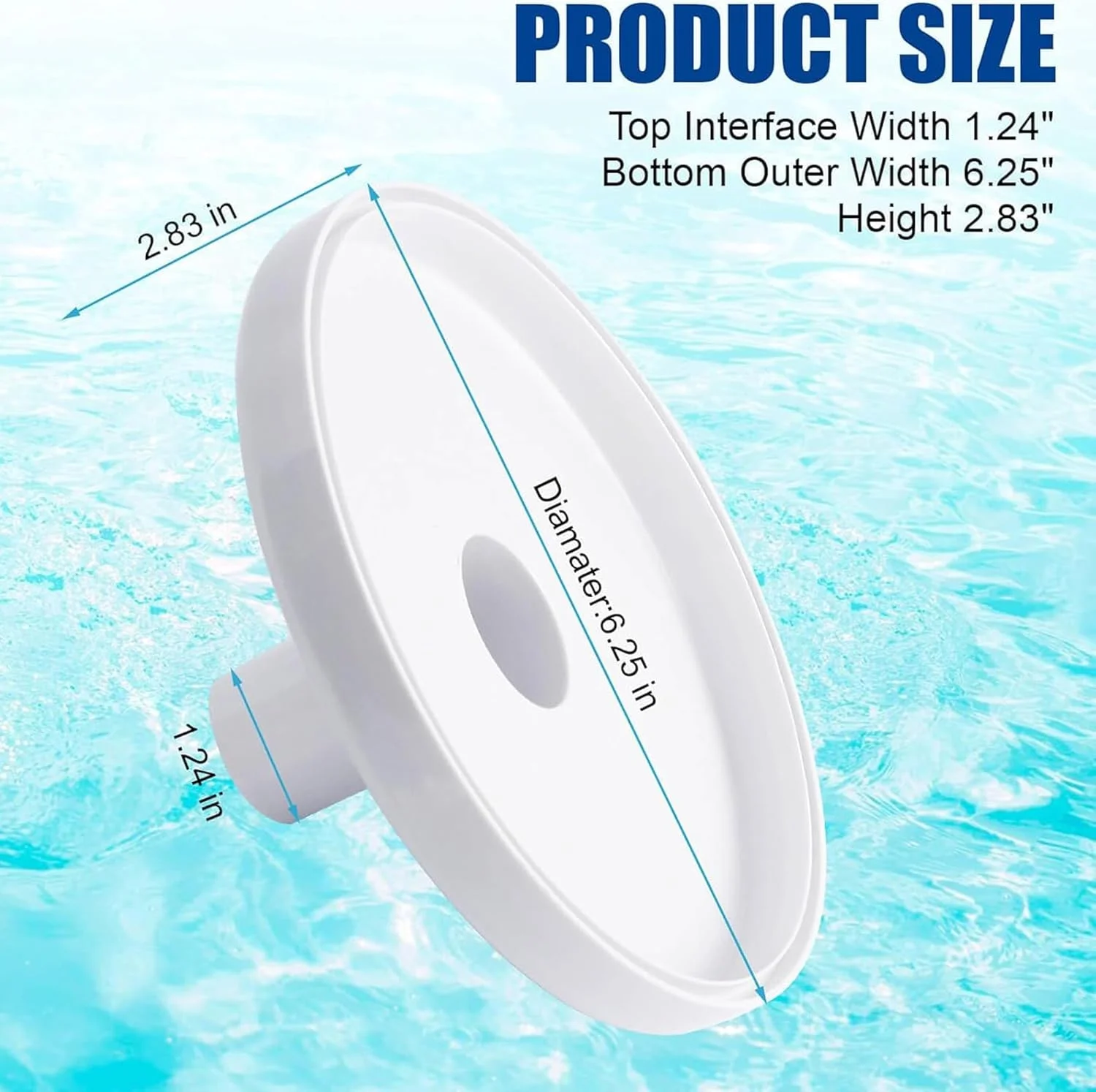 صفحه جاروی اسکیمر استخر، قطعات جایگزین اسکیمر استخر، صفحه جاروی استخر روکار سازگار با Pentair HydroSkim 513330 و قطعات شلنگ جاروی Hayward SP1091WM، لوازم جانبی تمیز کردن استخر