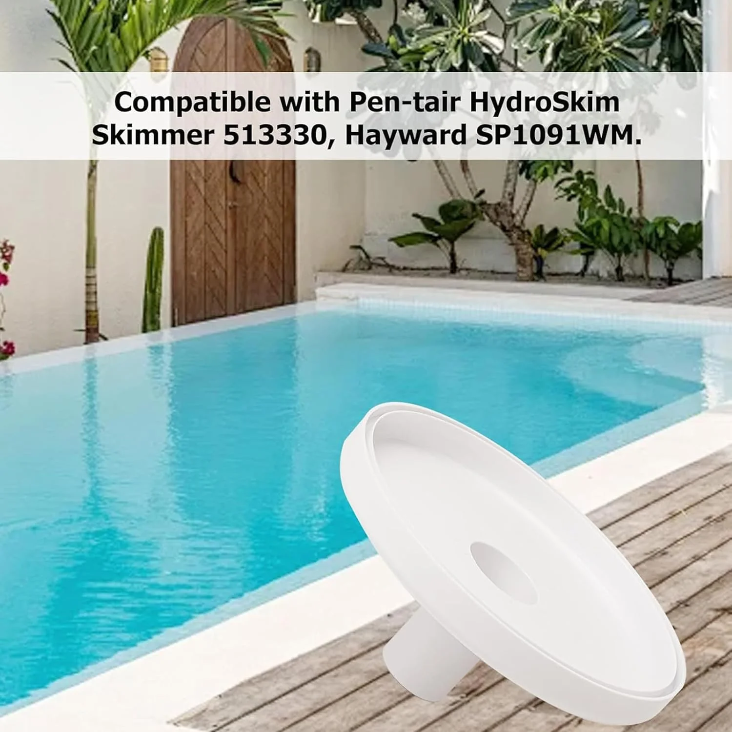 صفحه جاروی اسکیمر استخر، قطعات جایگزین اسکیمر استخر، صفحه جاروی استخر روکار سازگار با Pentair HydroSkim 513330 و قطعات شلنگ جاروی Hayward SP1091WM، لوازم جانبی تمیز کردن استخر
