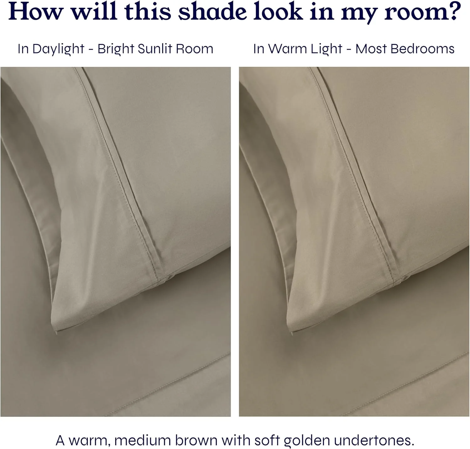 روبالشی های 100% پنبه کالیفرنیا دیزاین دن، ست 2 عددی روبالشی، مناسب برای بالش های سایز کینگ، روبالشی های ساتن لوکس با تراکم 400، هماهنگ با ملحفه های با تراکم 400 (Taupe) روبالشی های 100% پنبه کالیفرنیا دیزاین دن، ست 2 عددی روبالشی، مناسب برای بالش های سایز کینگ، روبالشی های ساتن لوکس با تراکم 400، هماهنگ با ملحفه های با تراکم 400 (Taupe)