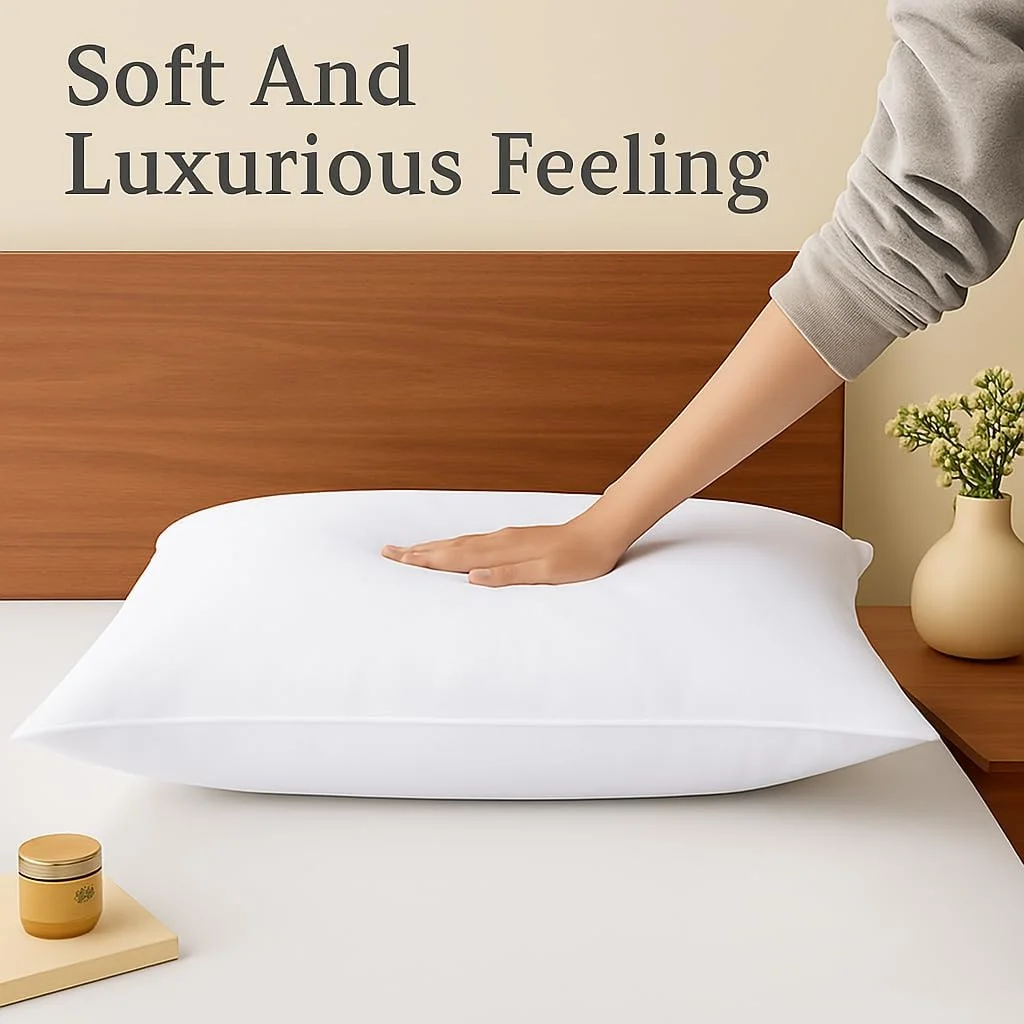 روبالشی های سفید با کیفیت عالی Comfort Beddings، ترکیب 100% پنبه، سوپرکینگ، بسته 2 عددی، فوق العاده نرم با بستن پاکتی (سایز سوپرکینگ 50cm x 90cm) روبالشی های سفید با کیفیت عالی Comfort Beddings، ترکیب 100% پنبه، سوپرکینگ، بسته 2 عددی، فوق العاده نرم با بستن پاکتی (سایز سوپرکینگ 50cm x 90cm)