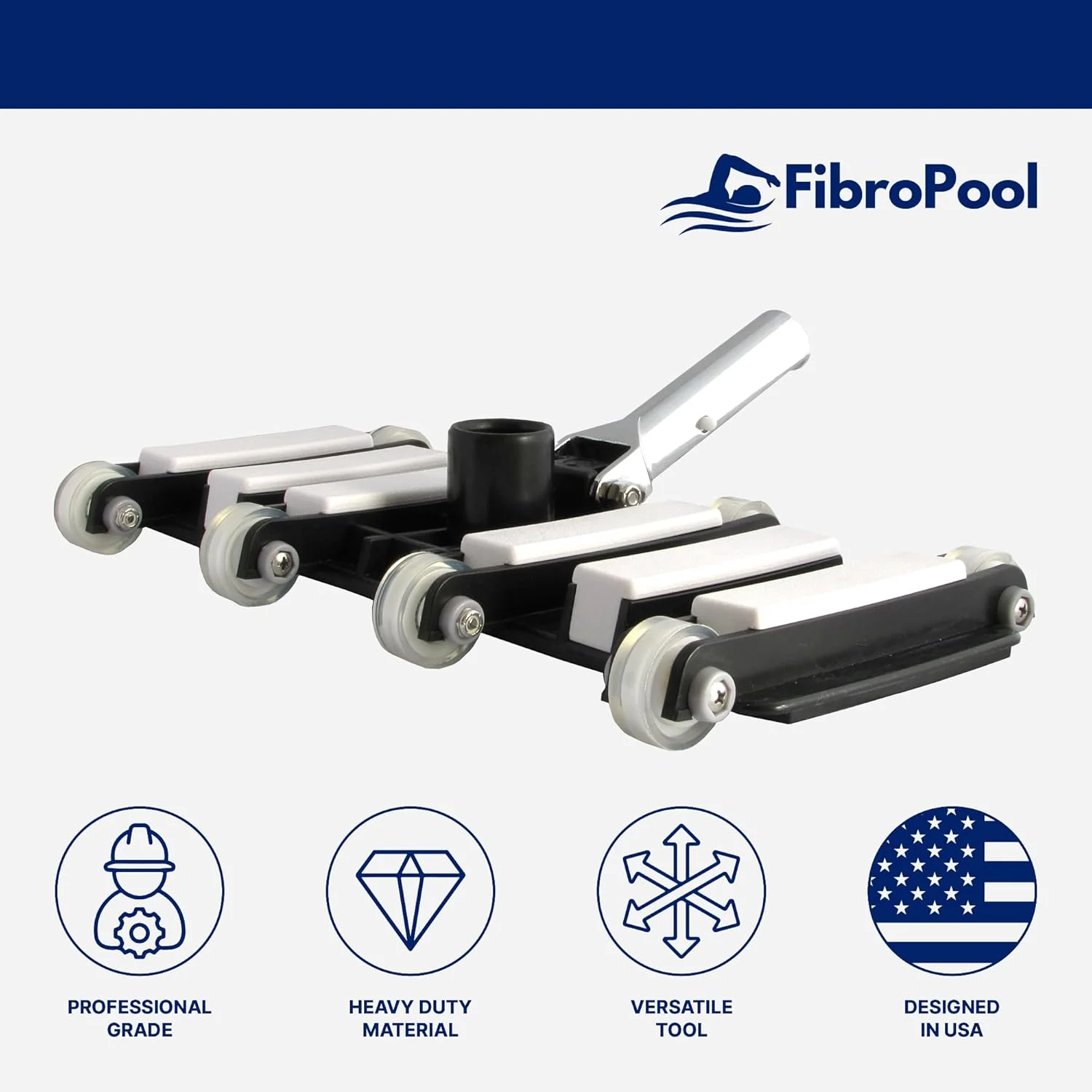 FibroPool Professional Flexible Swimming Pool Vacuum Head