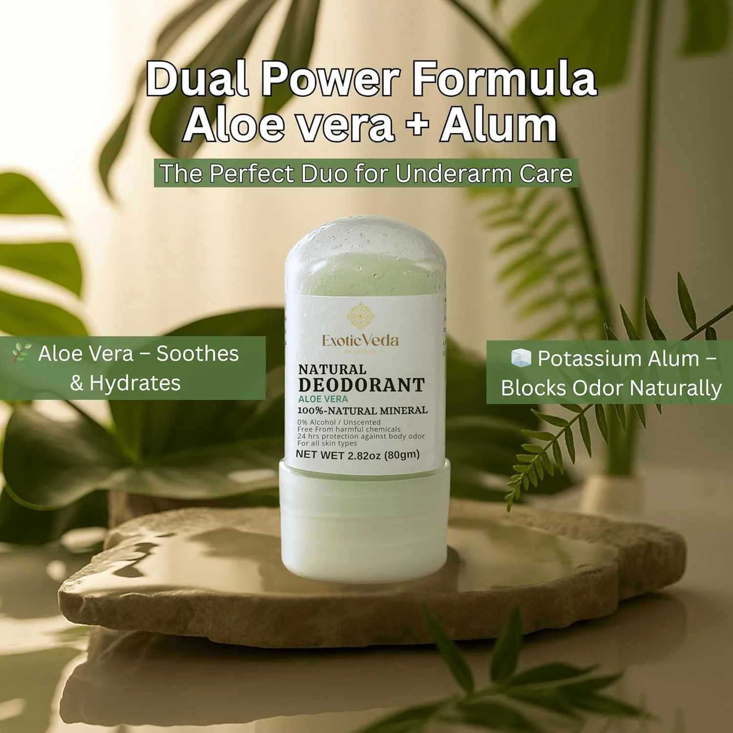 استیک دئودورانت زاج طبیعی 100% با آلوئه ورا، بدون الکل و مواد شیمیایی، محافظت 24 ساعته در برابر بو برای انواع پوست، 80 گرم، آلوئه ورا، دئودورانت ایده آل برای مسافرت برای زنان و مردان استیک دئودورانت زاج طبیعی 100% با آلوئه ورا، بدون الکل و مواد شیمیایی، محافظت 24 ساعته در برابر بو برای انواع پوست، 80 گرم، آلوئه ورا، دئودورانت ایده آل برای مسافرت برای زنان و مردان