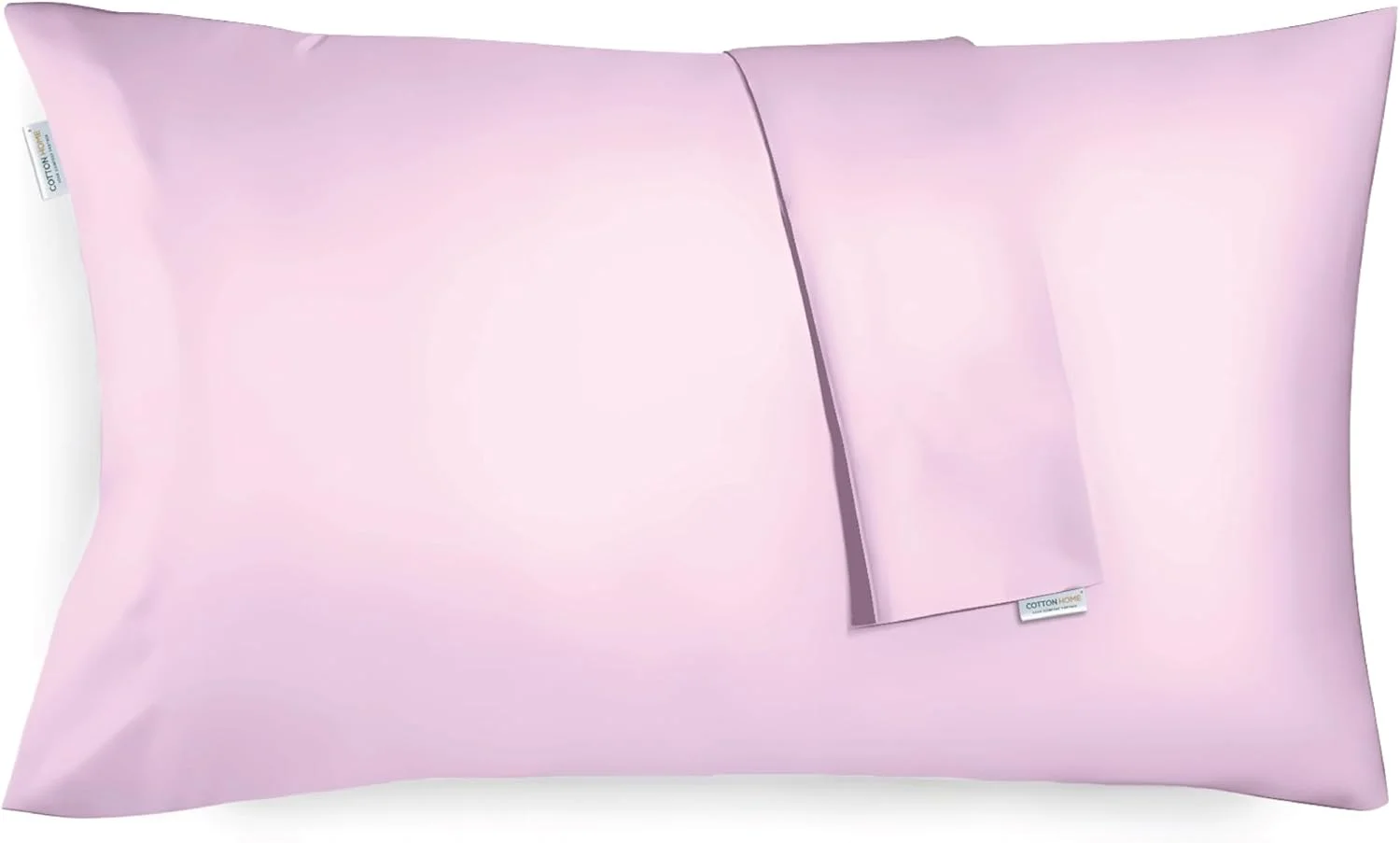 رو بالشی های میکروفایبر Cotton Home® ست 2 عددی - 50x75 سانتی متر / 20x30 اینچ، روکش بالش صورتی، پارچه برس خورده نرم و لطیف، سایز استاندارد