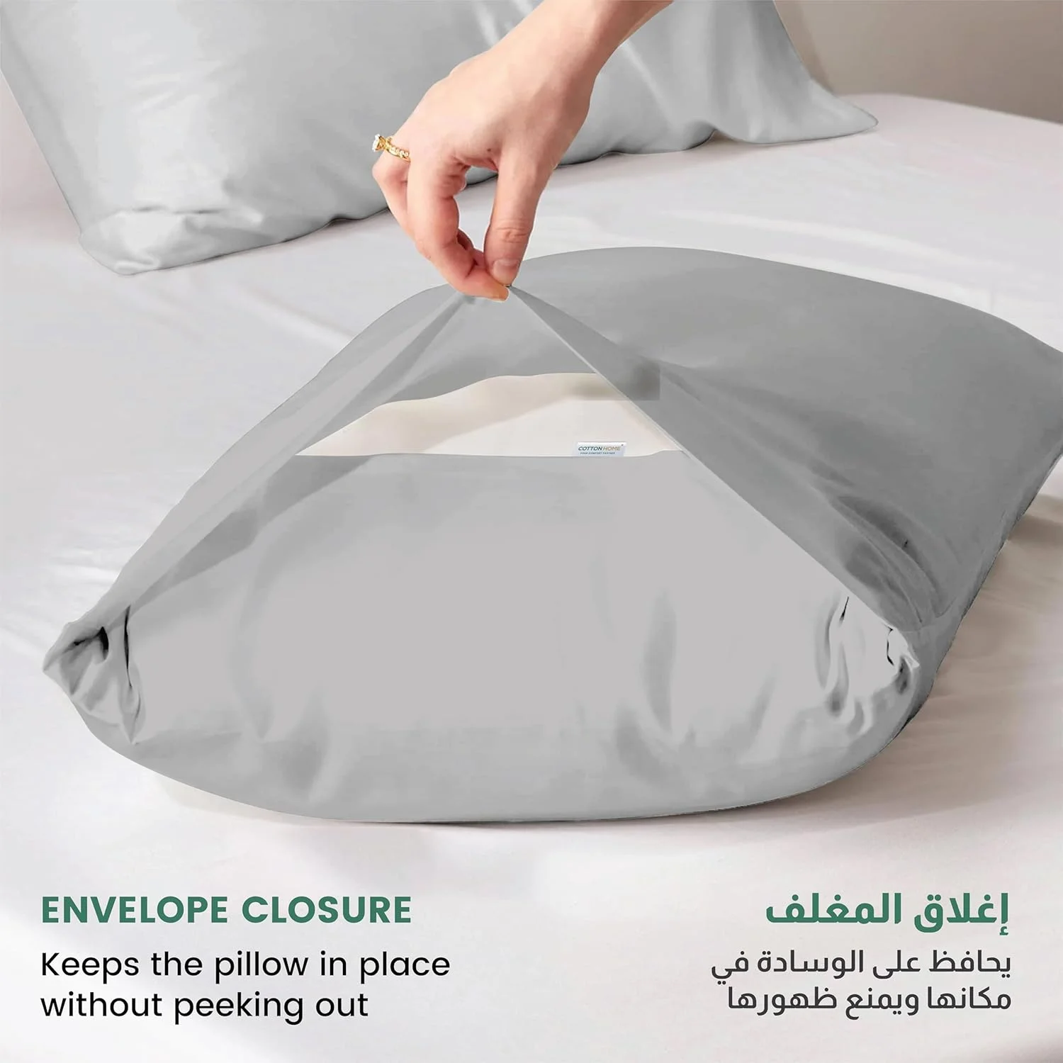 رو بالشی های میکروفایبر کتان هوم، ست 2 عددی - 50x75 سانتی متر / 20x30 اینچ، روکش بالش خاکستری روشن، پارچه نرم و لطیف، سایز استاندارد رو بالشی های میکروفایبر کتان هوم، ست 2 عددی - 50x75 سانتی متر / 20x30 اینچ، روکش بالش خاکستری روشن، پارچه نرم و لطیف، سایز استاندارد