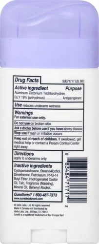 ضد تعریق و دئودورانت جامد نامرئی Sure، بدون بو، مناسب برای آقایان و بانوان، 73 گرم