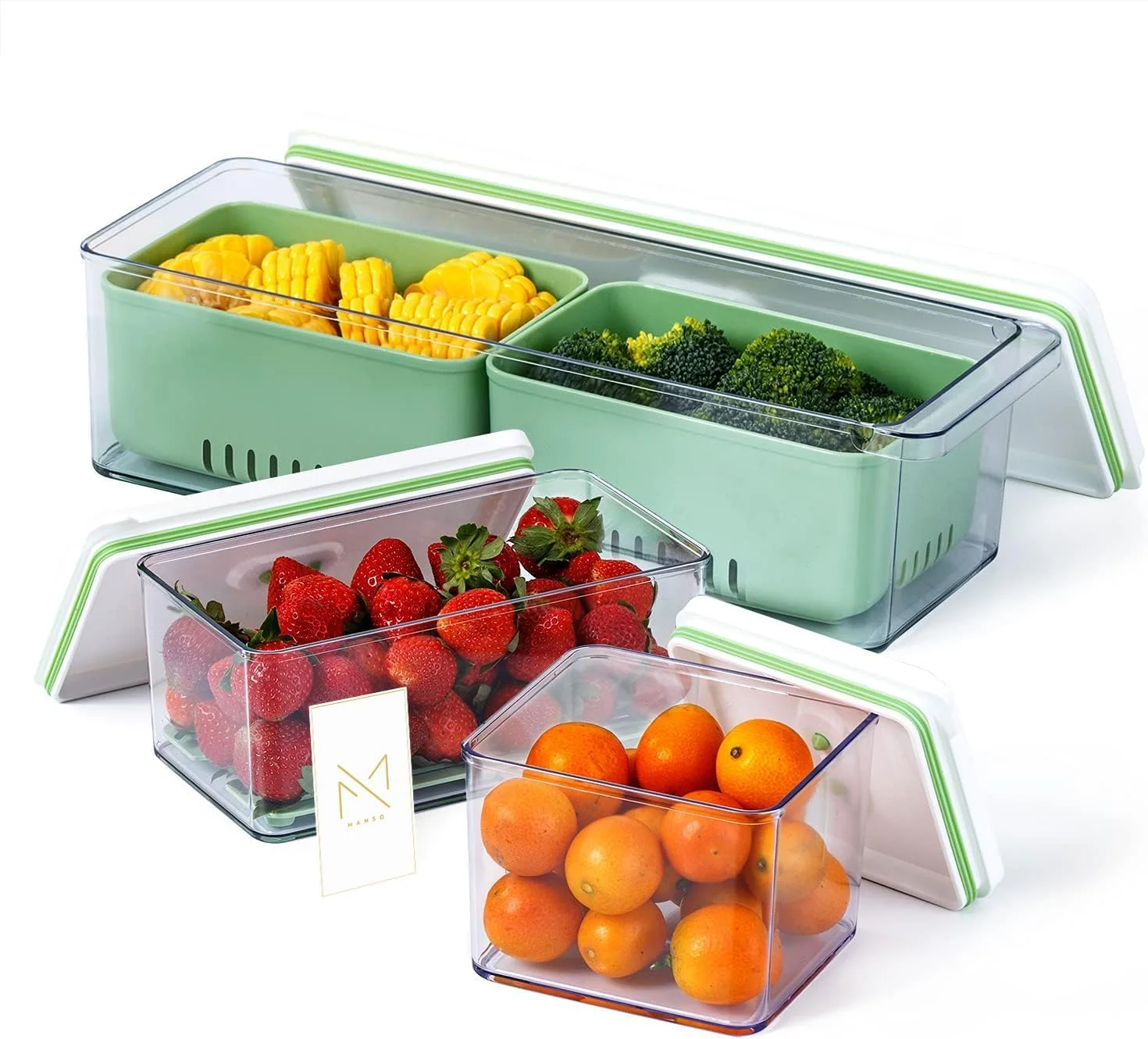 ظروف نگهداری مواد غذایی درب دار مانسو - سازمان دهنده آشپزخانه 1-3 لیتری برای حفظ تازگی، نگهداری در یخچال، سازماندهی انبار، غذای کودک، غلات (سبز) ظروف نگهداری مواد غذایی درب دار مانسو - سازمان دهنده آشپزخانه 1-3 لیتری برای حفظ تازگی، نگهداری در یخچال، سازماندهی انبار، غذای کودک، غلات (سبز)