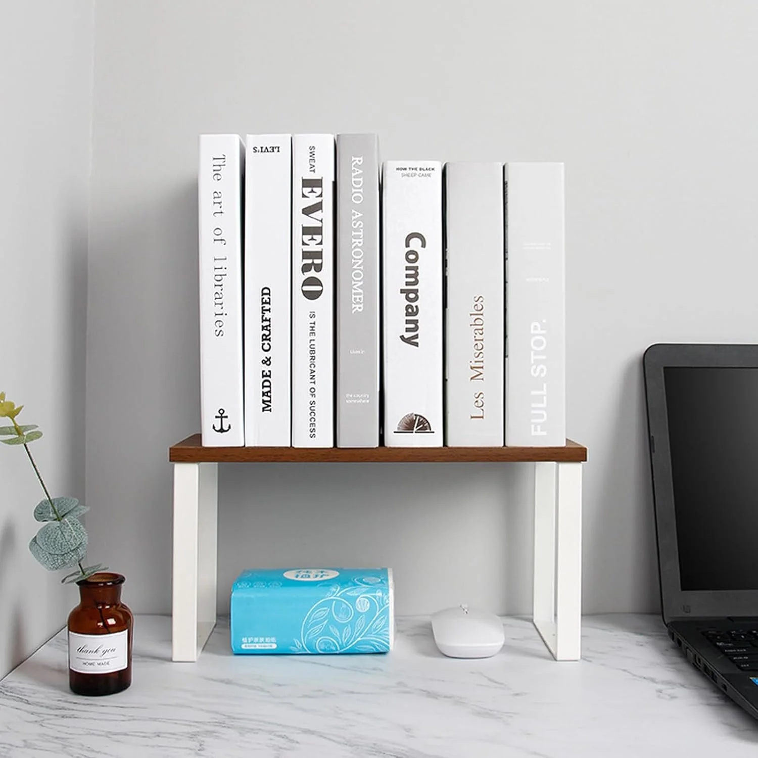 قفسه ارگانایزر رومیزی Maykela، قفسه ذخیره سازی، قفسه آشپزخانه، ارگانایزر کابینت، قفسه کابینت، قفسه های ذخیره سازی کابینت مناسب برای ذخیره سازی آشپزخانه (سفید-بزرگ)